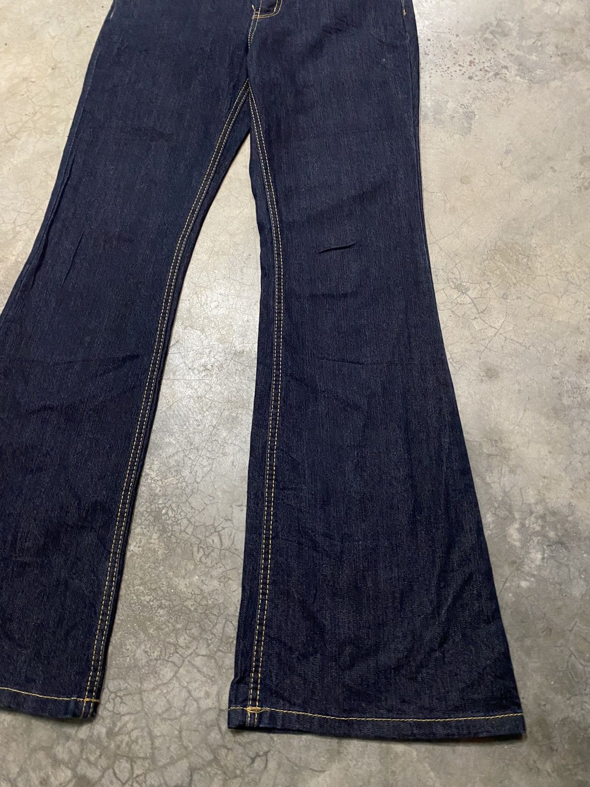 Designer × Indigo × Japanese Brand Flare Jeans Japanese Grane Flare Stretchable Indigo Size US 30 / EU 46 - 5 Thumbnail
