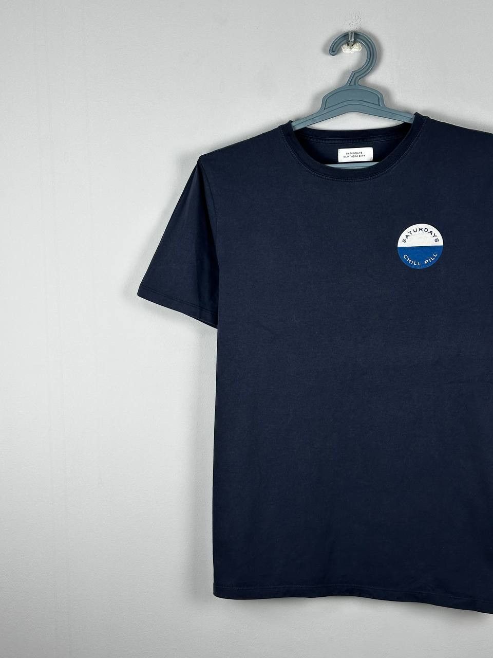 Saturdays NYC Saturdays New York City Navy Casual Logo T Shirt Size US S / EU 44-46 / 1 - 2 Thumbnail
