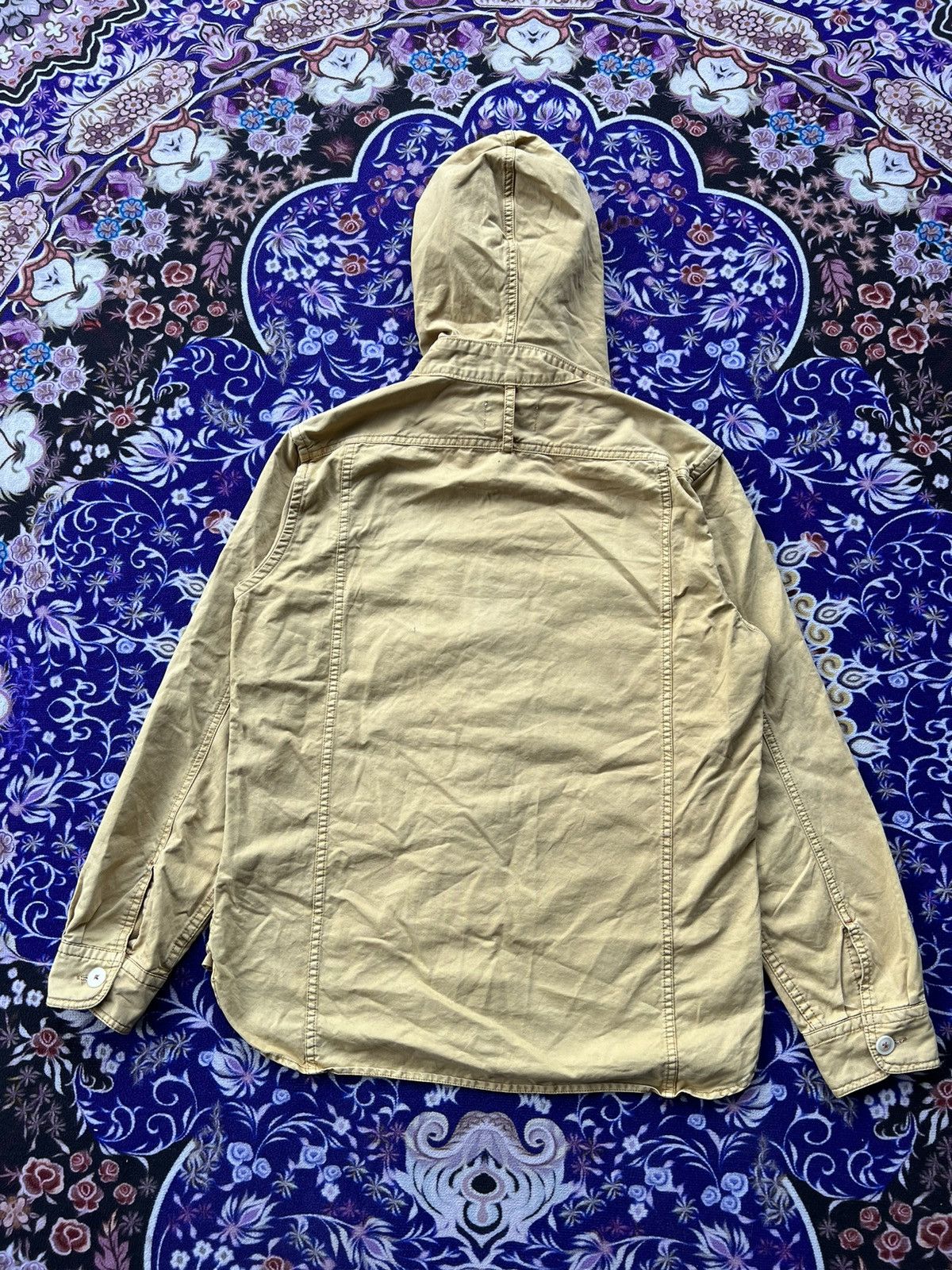 Designer Issey Miyake Jun Men 4 Pockets Denim Style Hooded Jacket Size US M / EU 48-50 / 2 - 5 Thumbnail