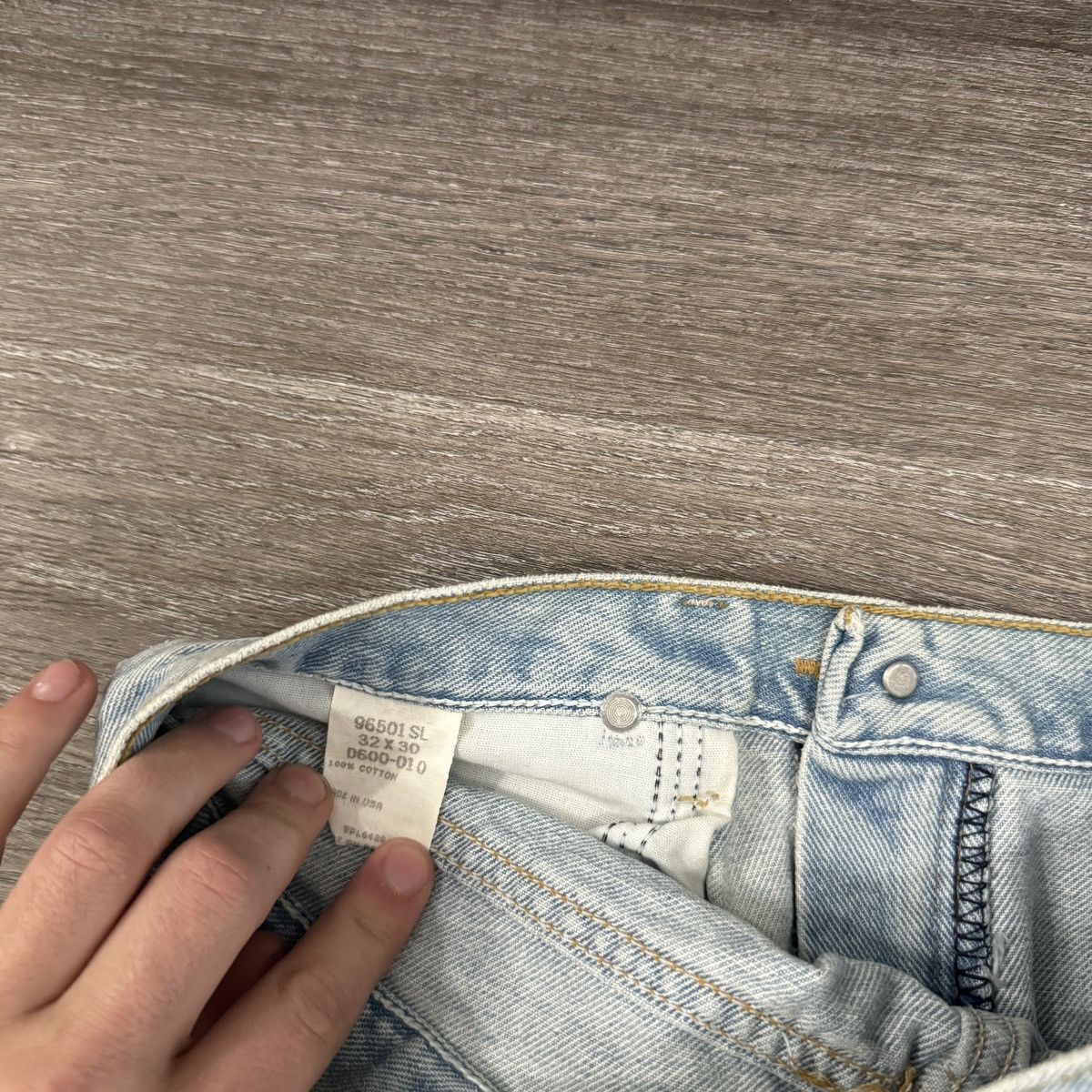 StraightFaded × Vintage × Wrangler Vintage 90s Wrangler faded wide leg jeans essential Size US 32 / EU 48 - 4 Thumbnail