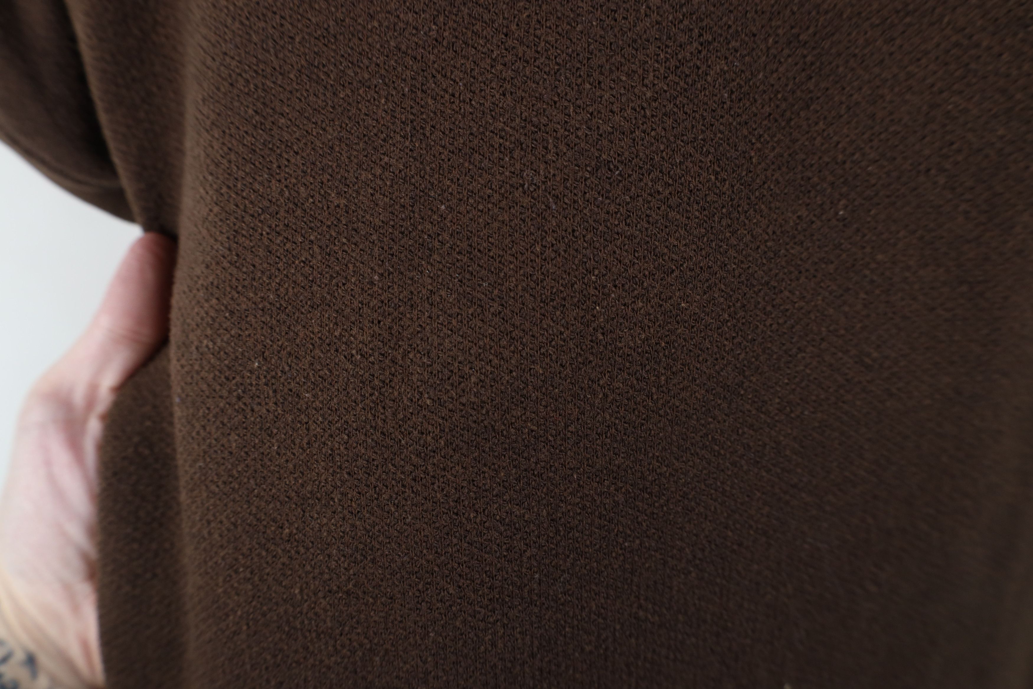 Express Vintage 90s Express Blank Baggy Fit Thermal Knit Polo Brown Size S / US 4 / IT 40 - 4 Thumbnail