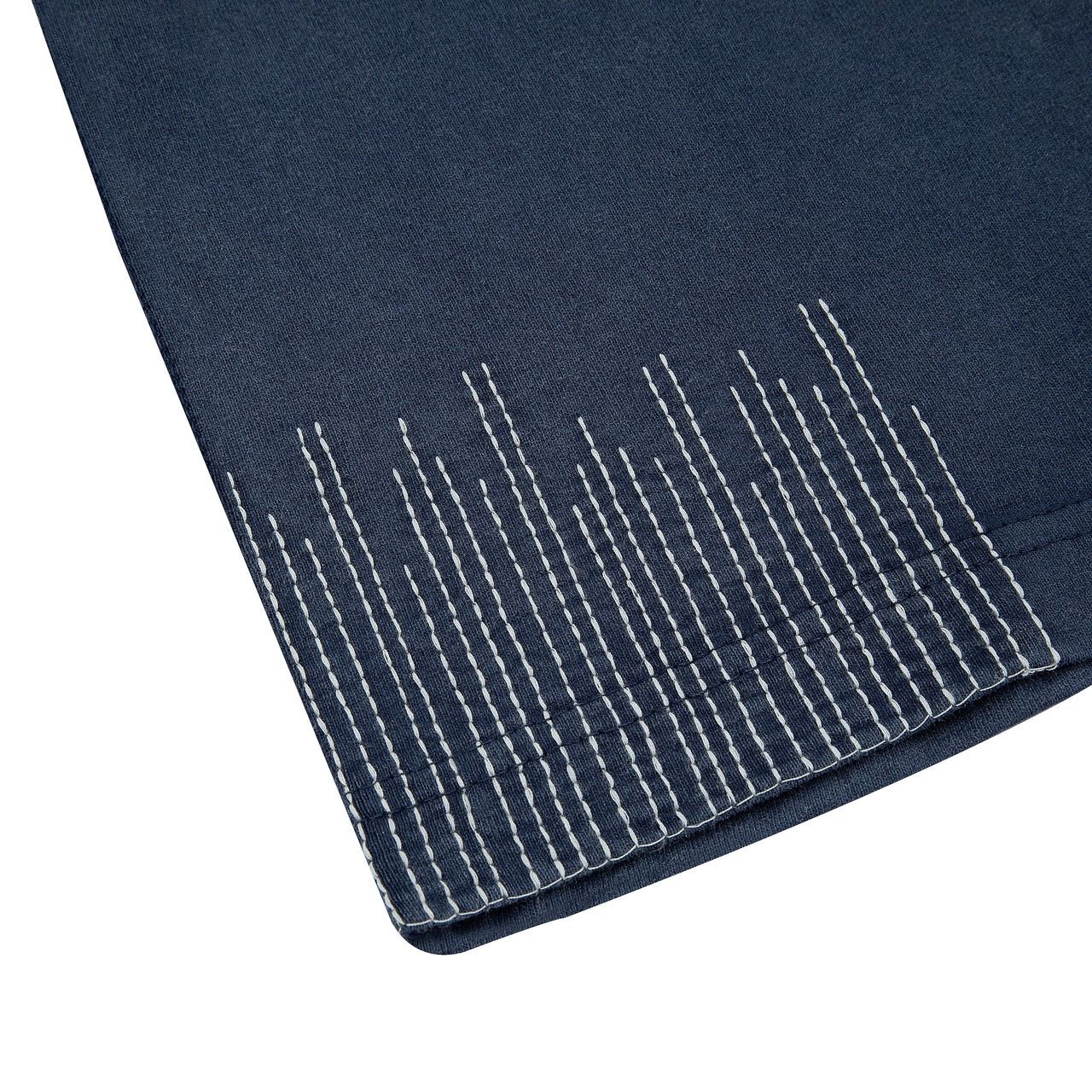 Derschutze BORO SASHiKO BOXY HEAVYWEiGHT TEE PATCHWORK MiDNiGHT BLUE Size US XL / EU 56 / 4 - 18 Thumbnail