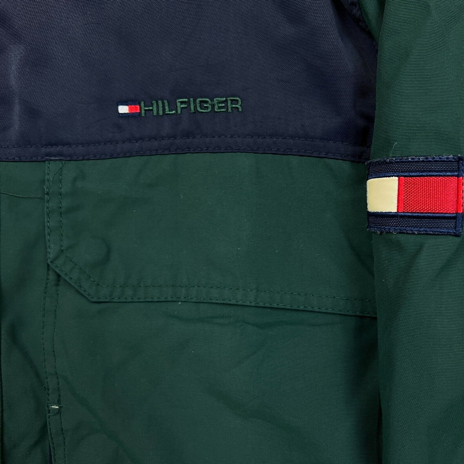 Tommy Hilfiger × Vintage Vintage Tommy Hilfiger Jacket Medium Tommy Flag Outdoor Zip Size US M / EU 48-50 / 2 - 2 Thumbnail