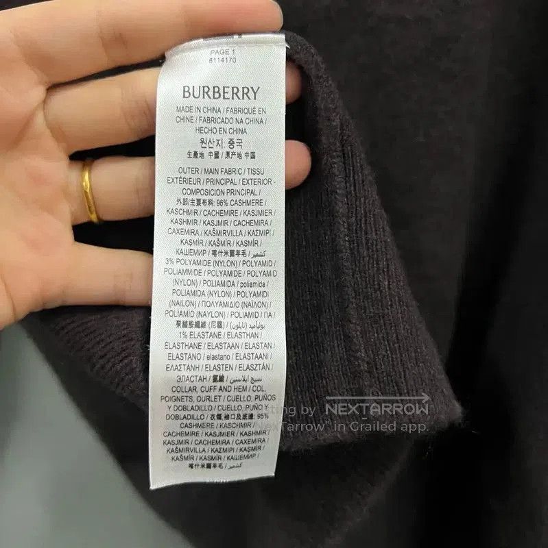 Burberry Burberry Brown Wool Long Sleeve Sweater. Size XL / US 12-14 / IT 48-50 - 3 Thumbnail