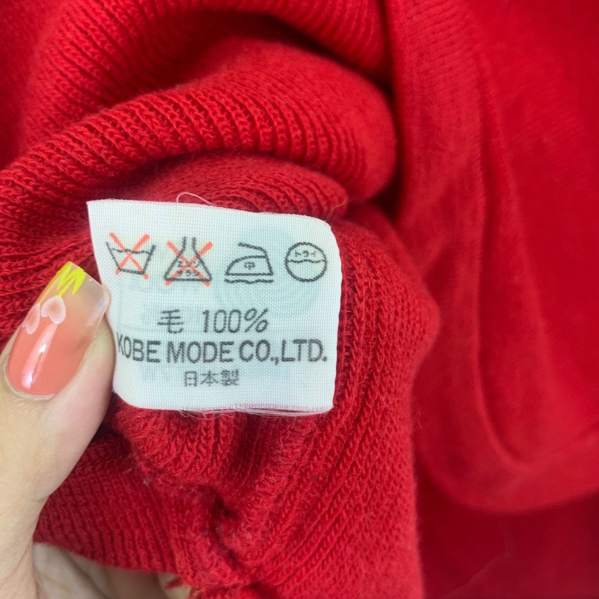 Vintage Vintage 80’ KOBE MODE TOKYO Designer Red Blouse Tee Shirt Size M / US 6-8 / IT 42-44 - 8 Thumbnail