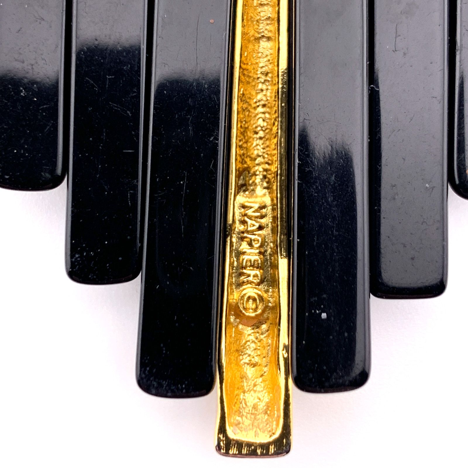 Other Napier Vintage 1986 Gold Tone Black Jet Collection Necklace Size ONE SIZE - 3 Thumbnail
