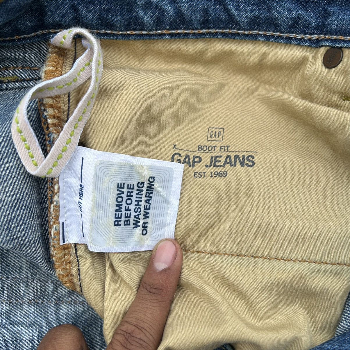 Japanese Brand Vintage 90s GAP BOOT FIT Blue Jeans Distressed Size US 36 / EU 52 - 9 Thumbnail