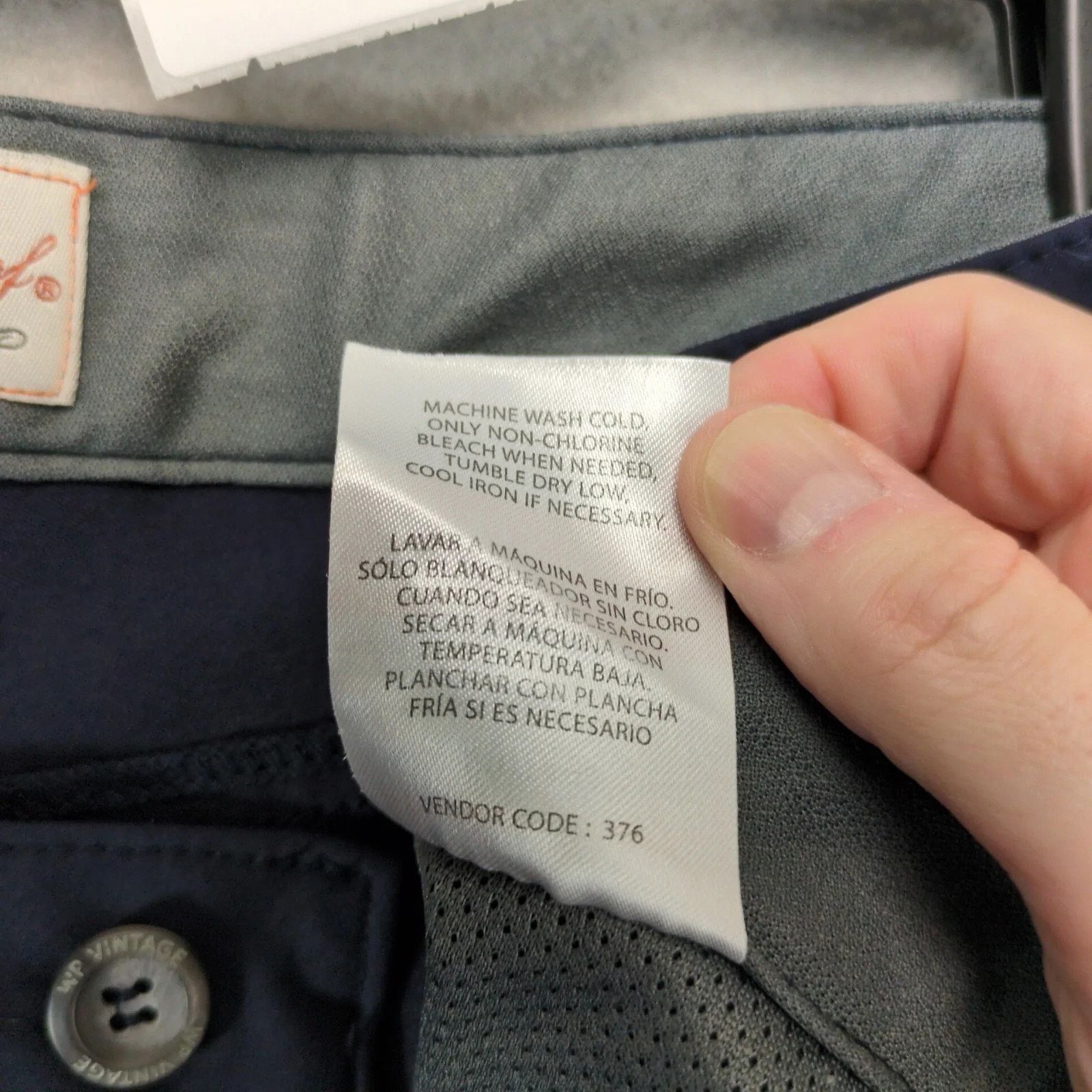 Weatherproof Original Weatherproof Vintage Navy Nylon Cargo Chino Pants Size US 40 / EU 56 - 4 Thumbnail