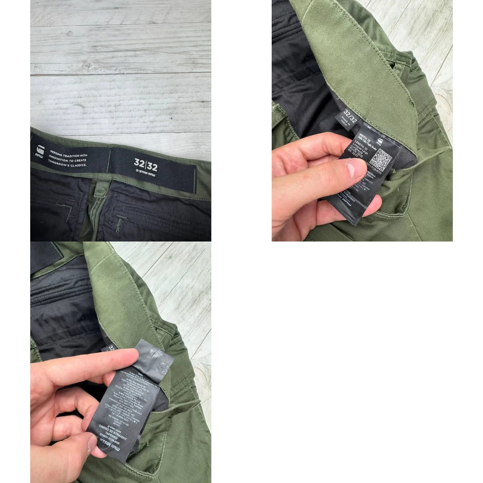 G-Star VINTAGE G-Star Cargo Pants Men 32 Green Cargo Size US 32 / EU 48 - 8 Thumbnail