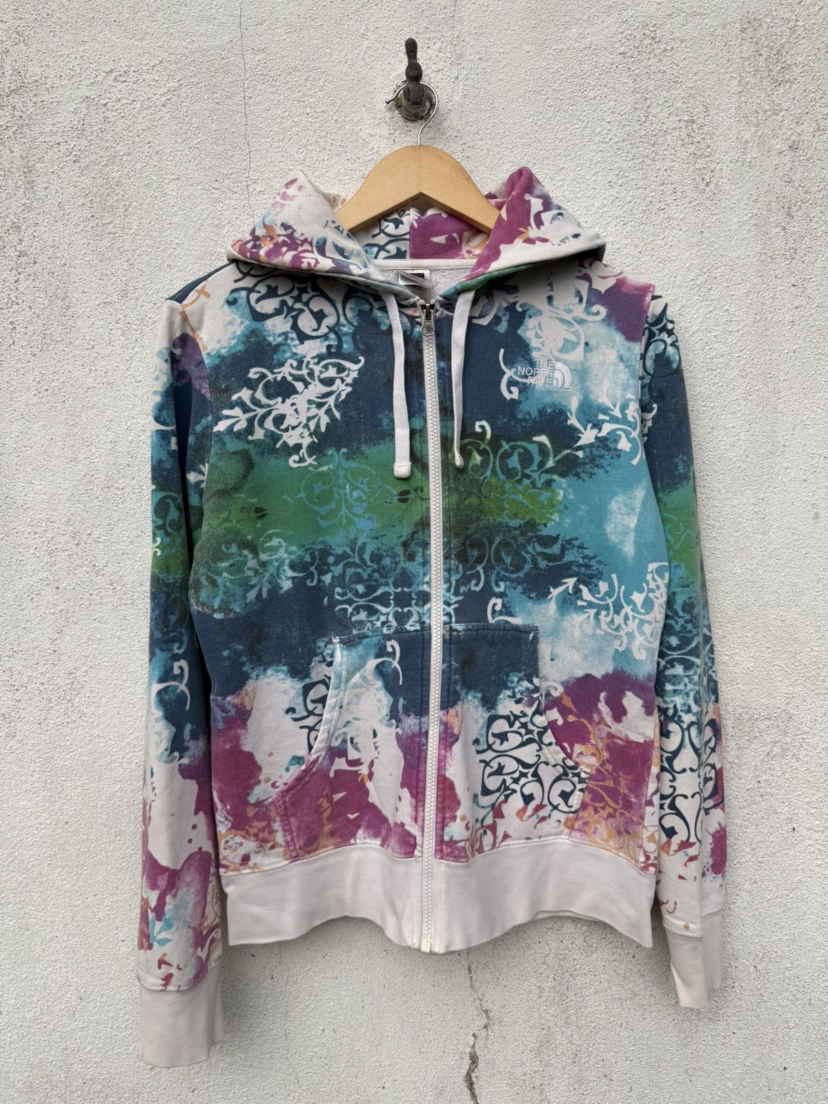 The North Face 2000s Crazy The North Face Multi Colour Zip Up Hoodie Size M / US 6-8 / IT 42-44 - 1 Thumbnail
