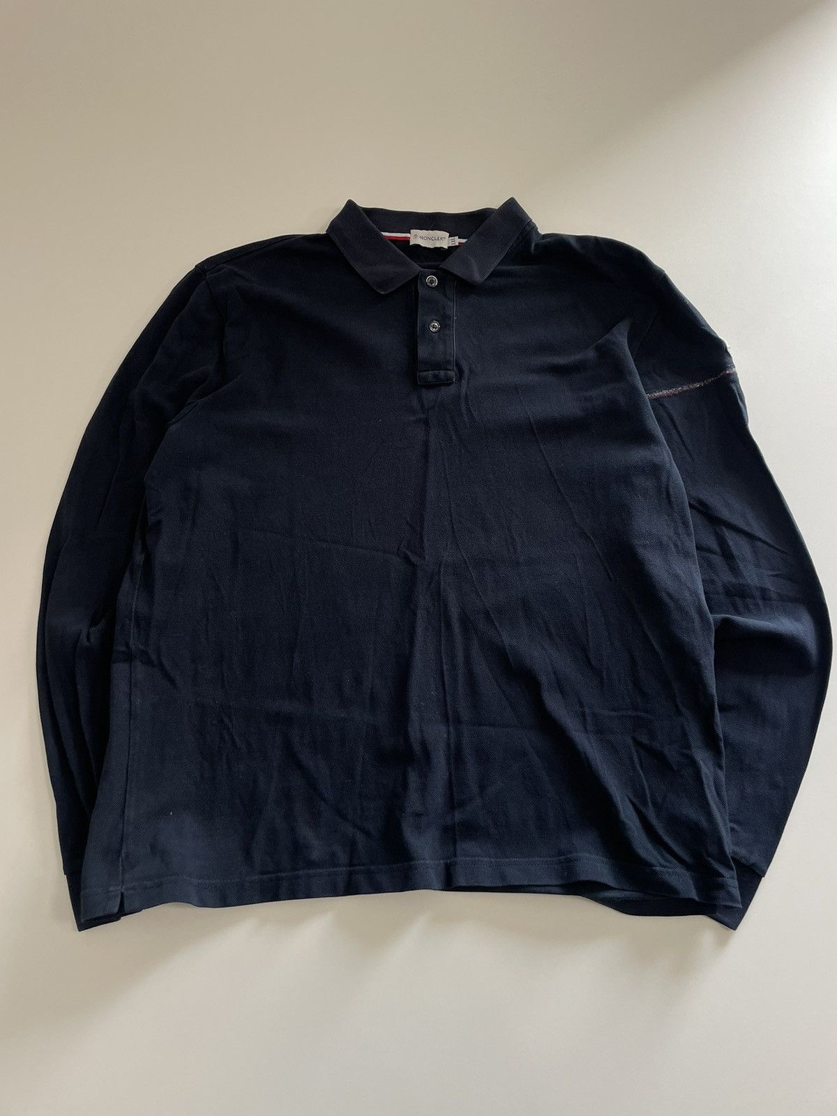 Moncler Moncler Longsleeve Polo Small Logo Size US XXL / EU 58 / 5 - 1 Thumbnail