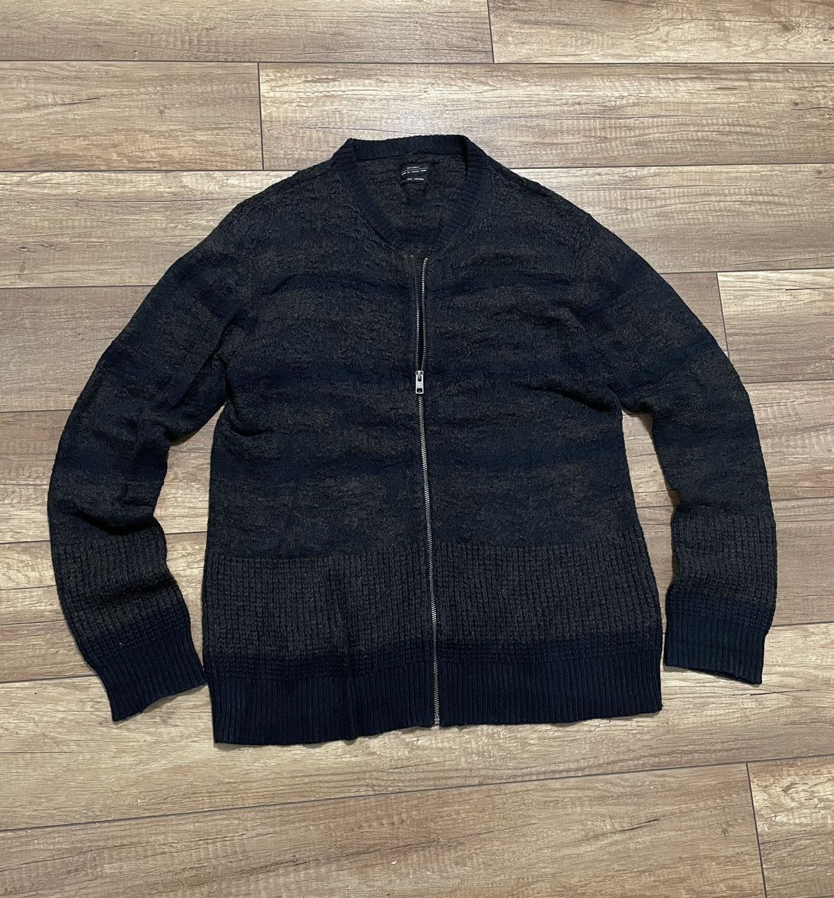 Allsaints AllSaints Hikaru Wool Alpaca Camo Bomber Sweater Size US L / EU 52-54 / 3 - 4 Thumbnail