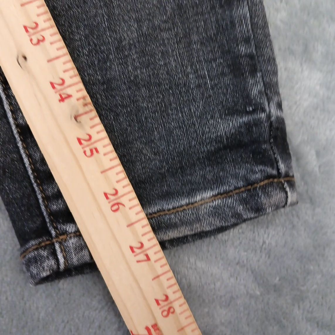 Vintage Judy Blue Jeans Ankle Womens Size 11 Black Skinny High Rise Stretch 30x27 Regular Denim Size 32" / US 10 / IT 46 - 5 Thumbnail