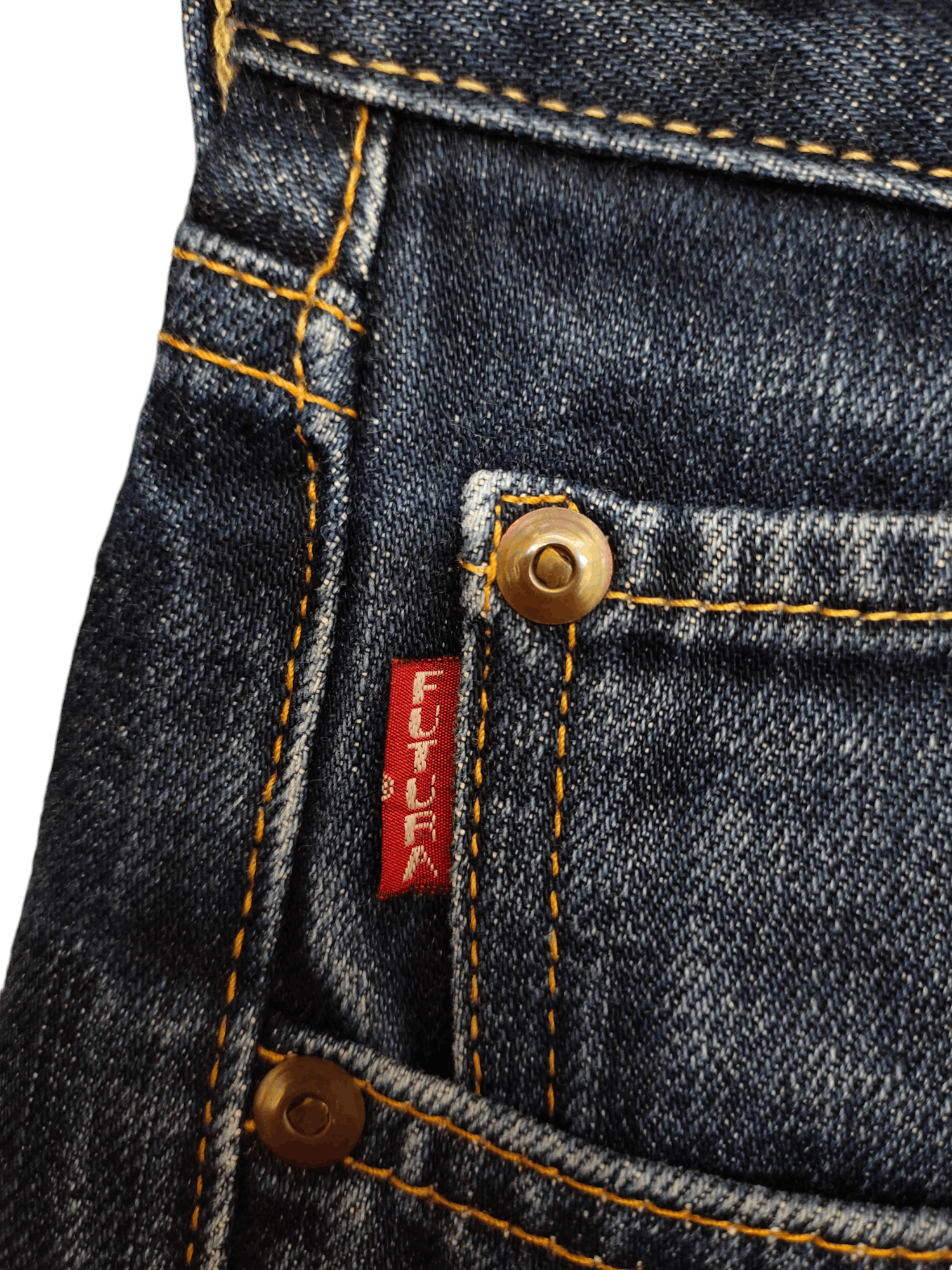 Futura 1990s Futura Embroidered Logo Distress Denim Jeans Size US 30 / EU 46 - 16 Thumbnail