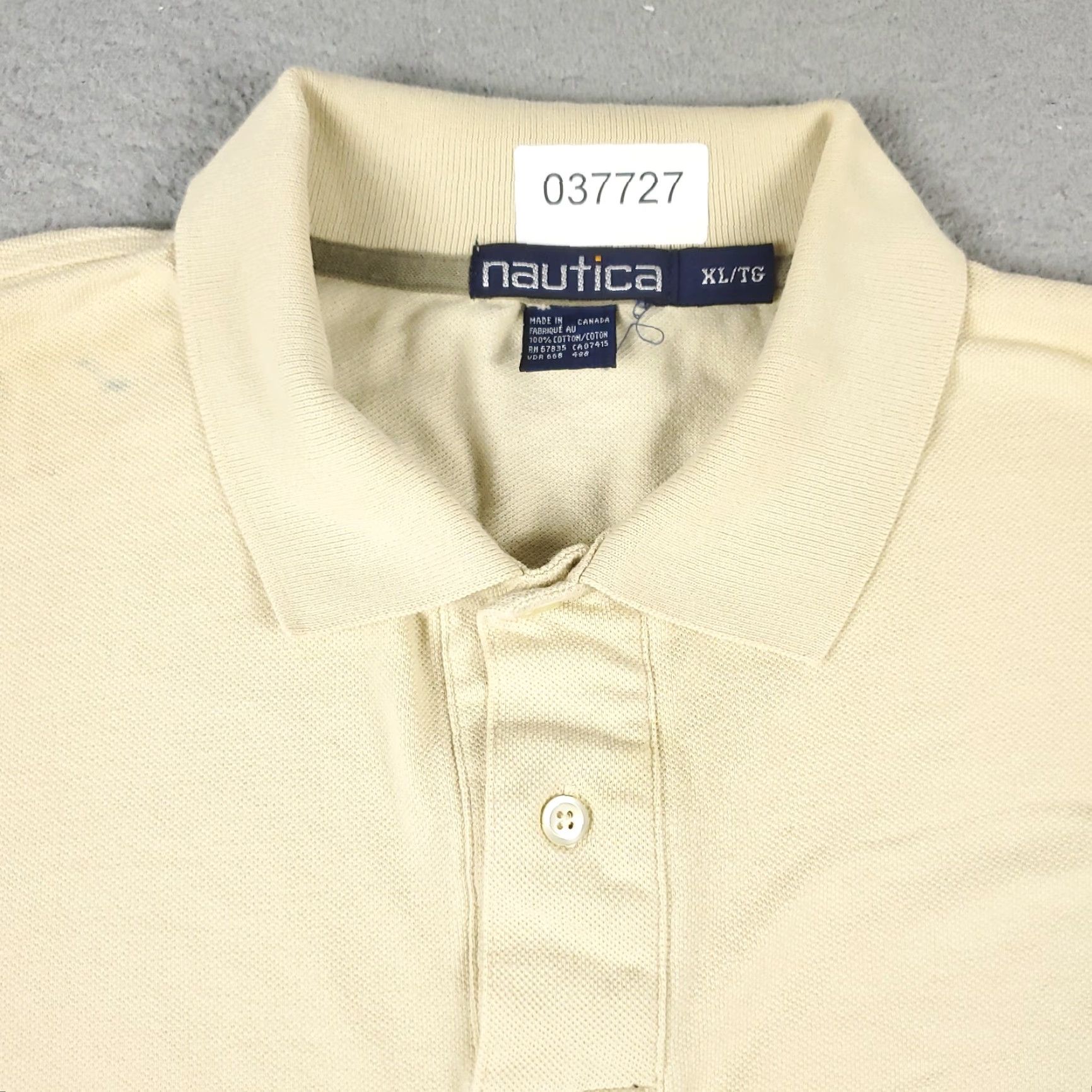 Nautica Nautica Polo Shirt Mens XL Yellow Solid Short/Long Sleeve Casual All Seasons 90s Modern Preppy Mens Size US XL / EU 56 / 4 - 2 Thumbnail