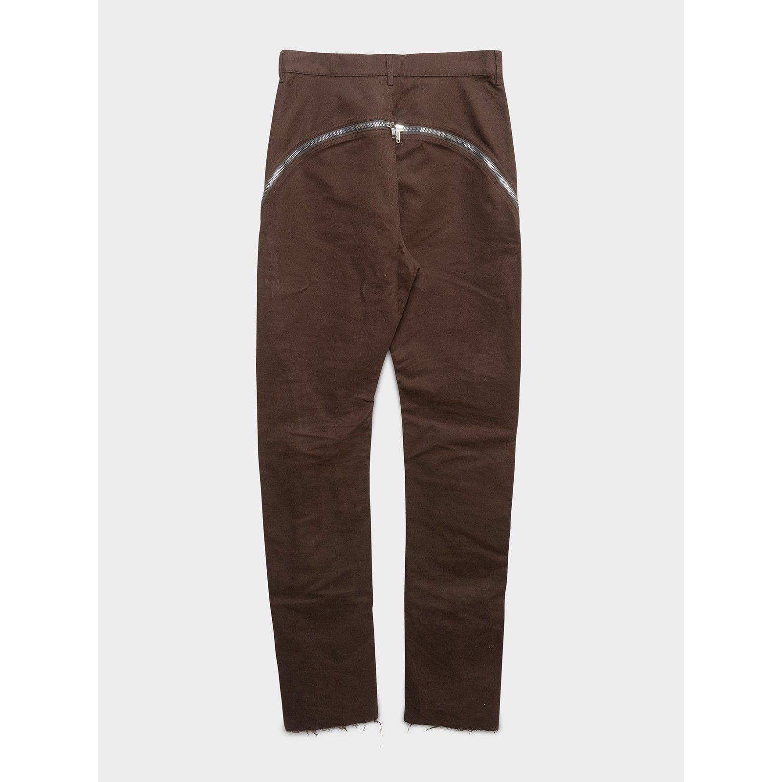 Rick Owens Moleskin Zip Bolan Banana Cut Pants Size US 32 / EU 48 - 2 Thumbnail