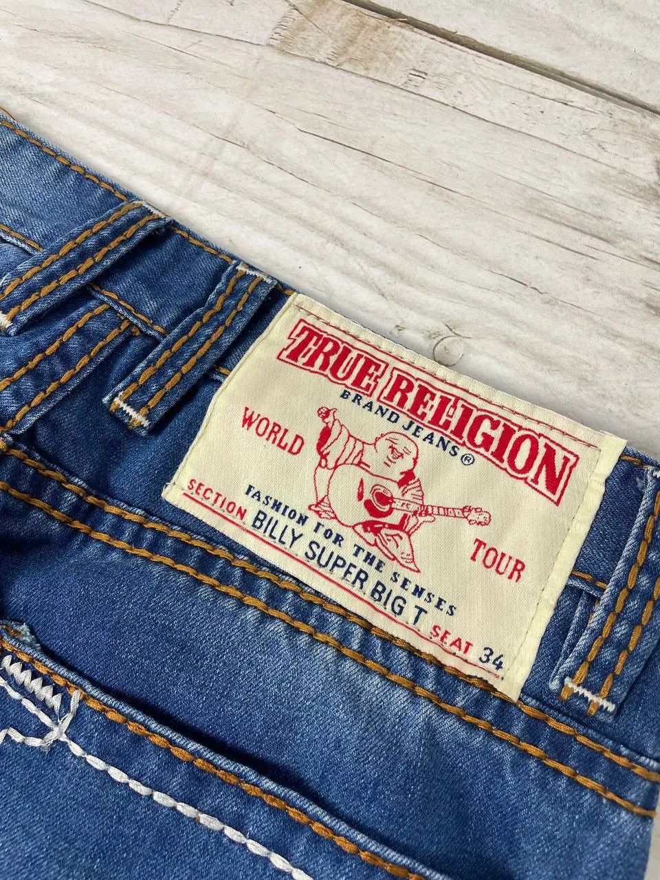 True Religion Vintage True Religion Billy Super Big T Jeans Denim Y2K Size US 30 / EU 46 - 6 Thumbnail
