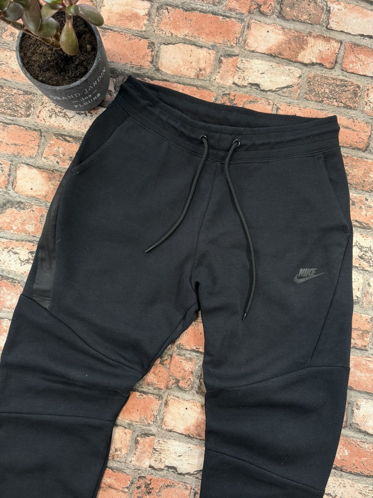 Nike × Vintage 90’s NIKE TECH FLEECE RARE ZIP MULTI LOGO RETRO Y2K PANTS Size US 32 / EU 48 - 2 Thumbnail