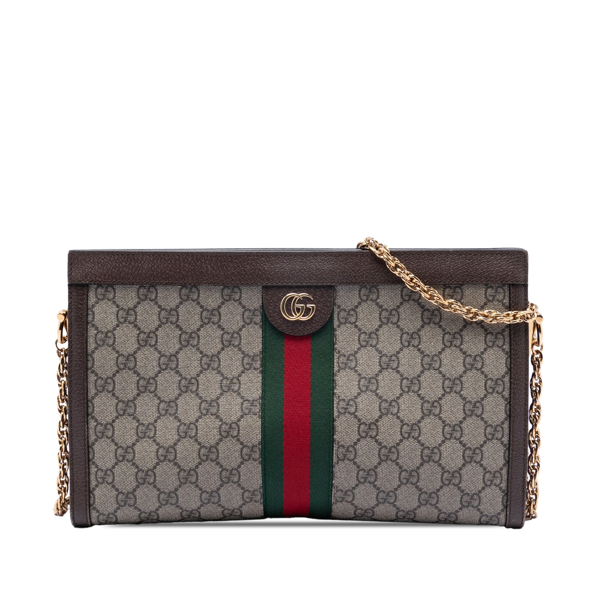 Gucci Gucci Medium GG Supreme Web Ophidia Chain Shoulder Bag Size ONE SIZE - 1 Thumbnail