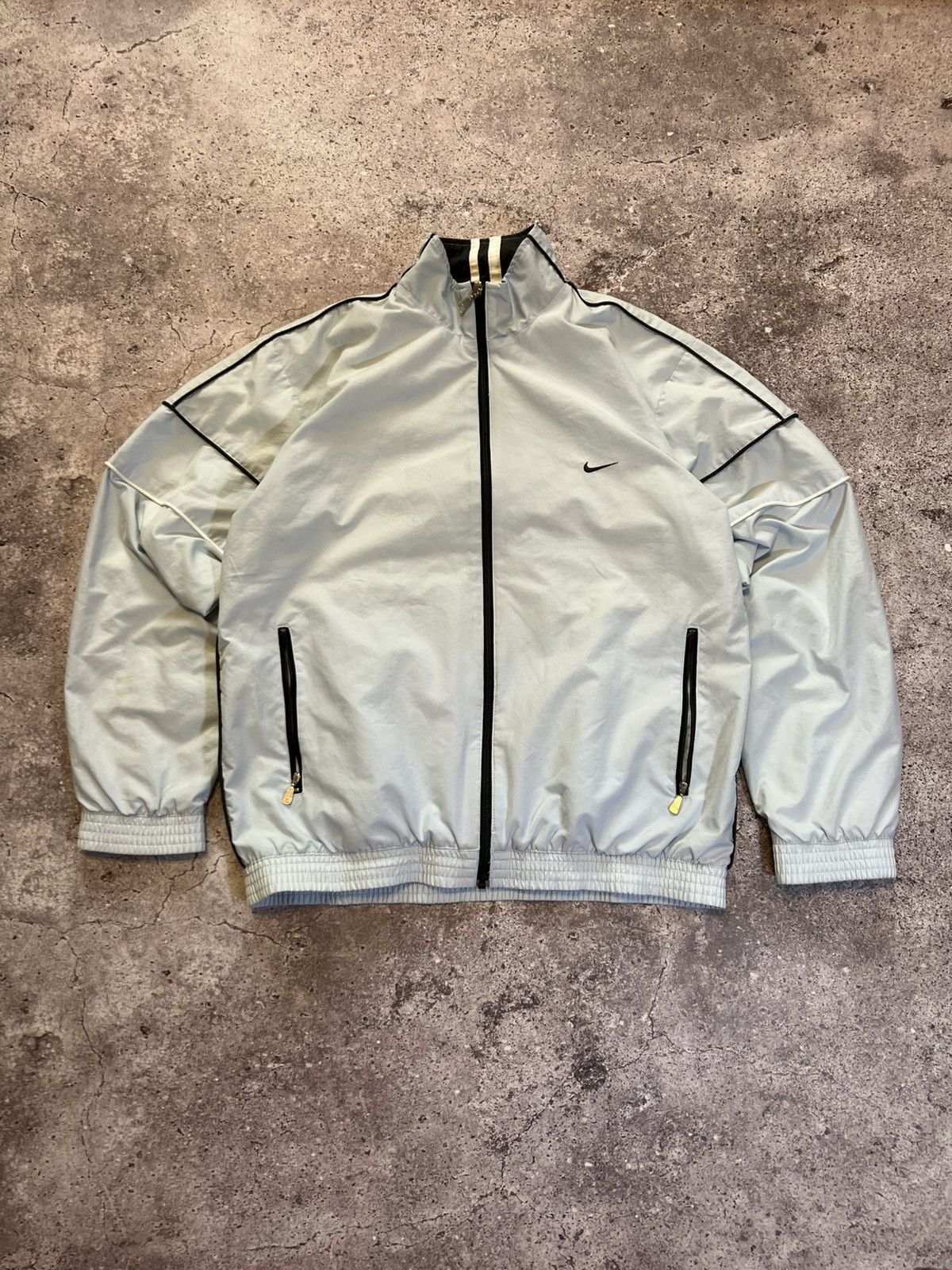 Nike Vintage Nike Baby Blue track jacket drill size M logo Size US M / EU 48-50 / 2 - 3 Thumbnail