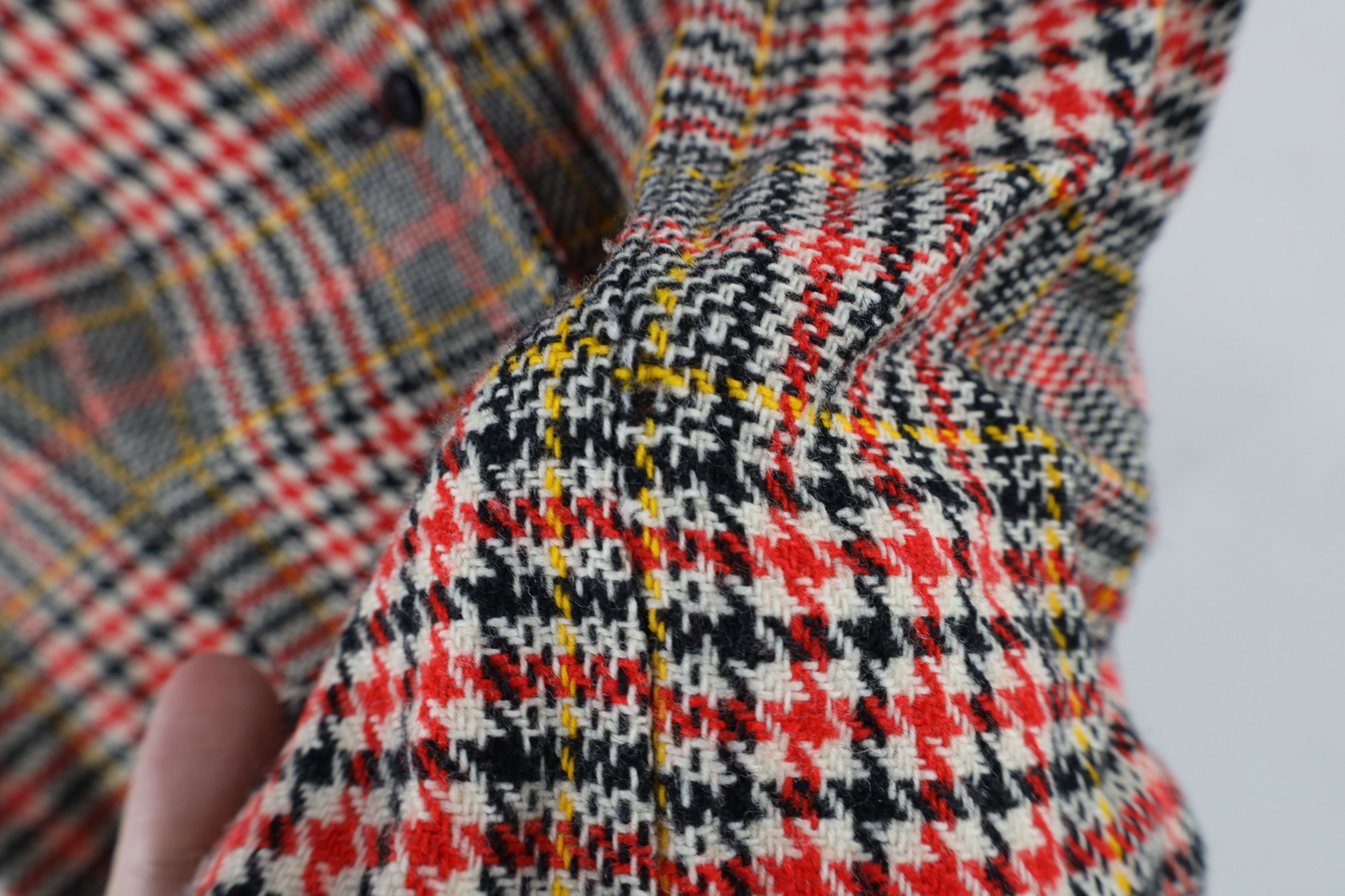 Vintage Vintage 60s 70s Streetwear Tweed Houndstooth Vest Jacket Size S / US 4 / IT 40 - 4 Thumbnail