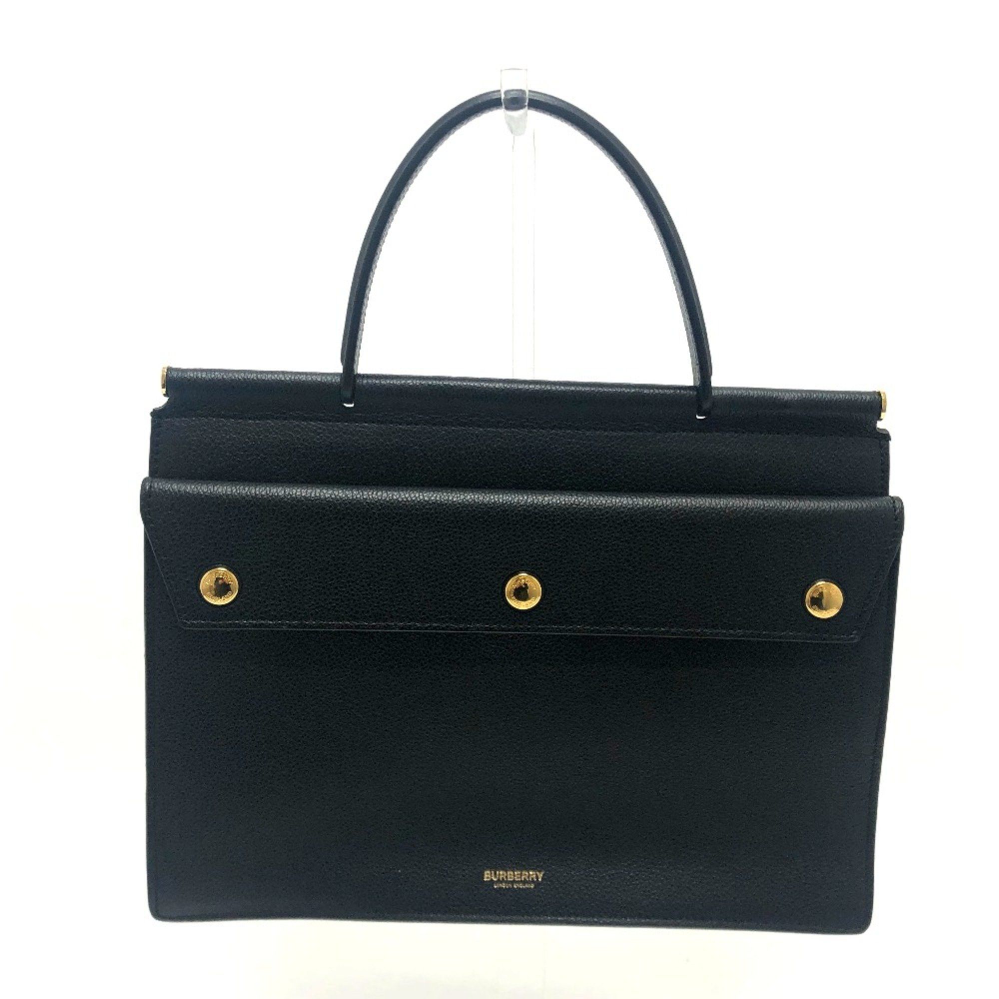 Burberry Burberry Square type bag small title bag Hand Bag Black GoldHardware Size ONE SIZE - 1 Thumbnail