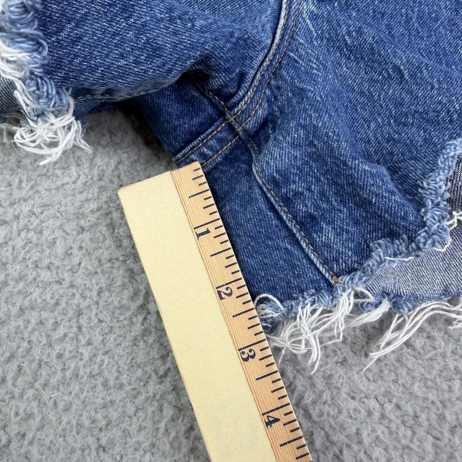 Rolla's Rollas High Rise Blue Denim Original Shorts 26x3 Cut Off Size 26" / US 2 / IT 38 - 9 Thumbnail