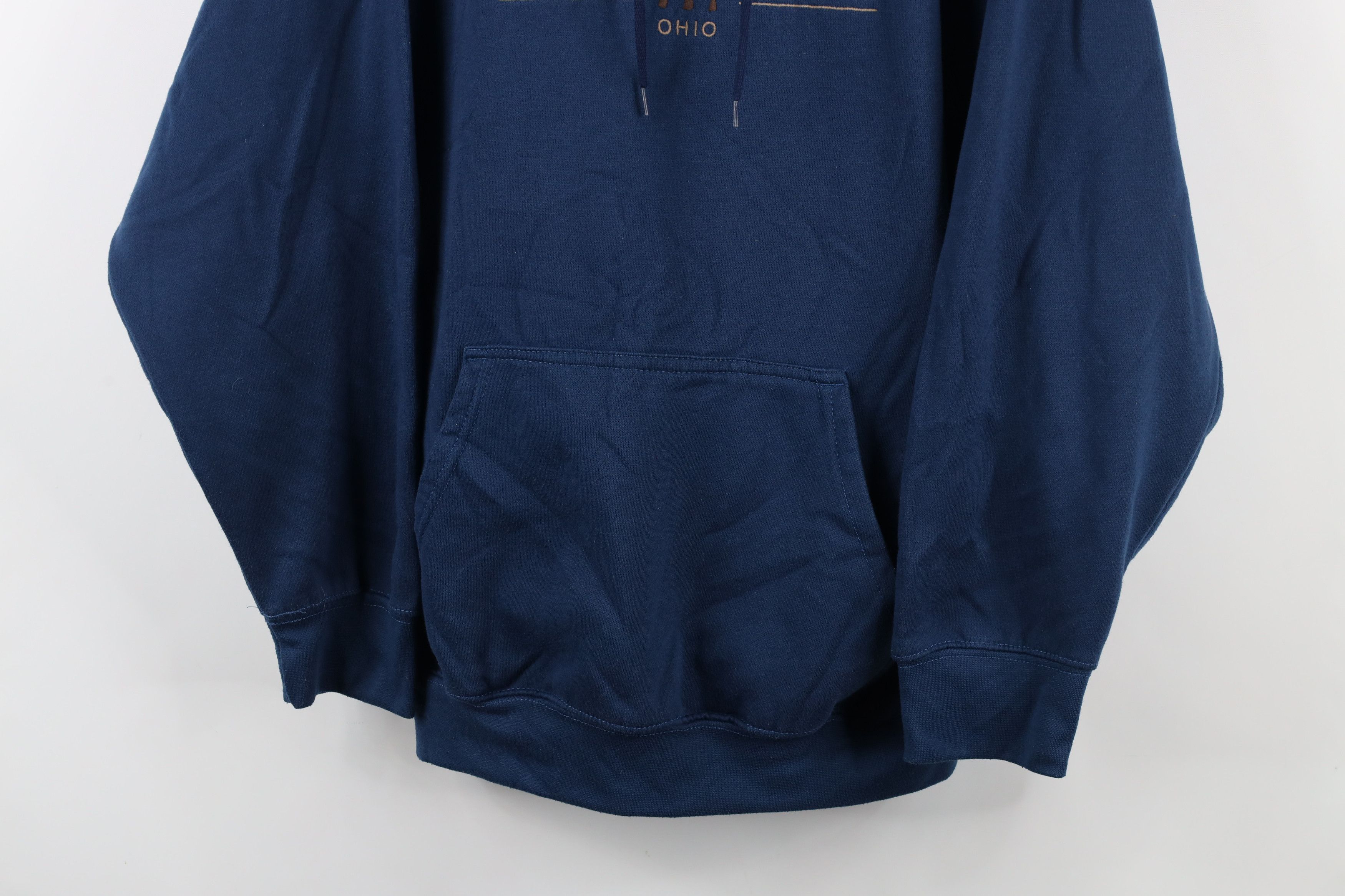 Vintage Vintage 90s Spell Ohio State Parks Hoodie Sweatshirt Blue Size US L / EU 52-54 / 3 - 3 Thumbnail