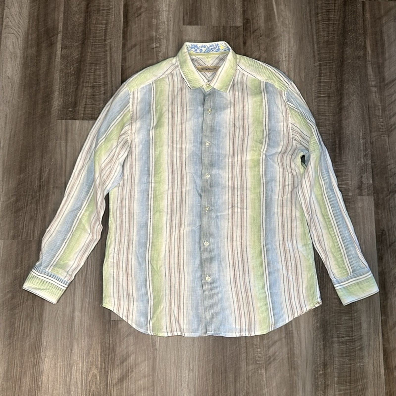 Tommy Bahama Tommy Bahama Linen Long Sleeve Button Down - Medium Size US M / EU 48-50 / 2 - 2 Thumbnail