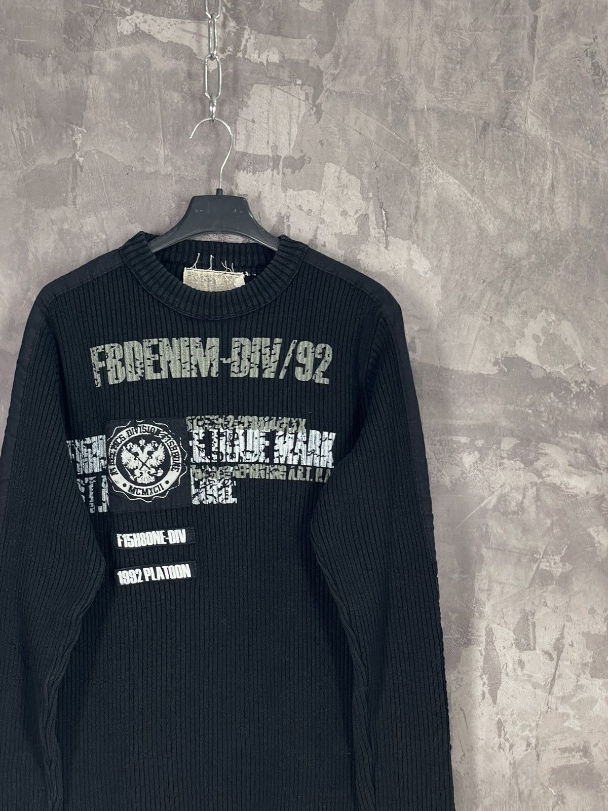 20471120 × Diesel × Japanese Brand Vintage Abstract Y2K Diesel Style Grunge 3D Sweater Size US L / EU 52-54 / 3 - 4 Thumbnail