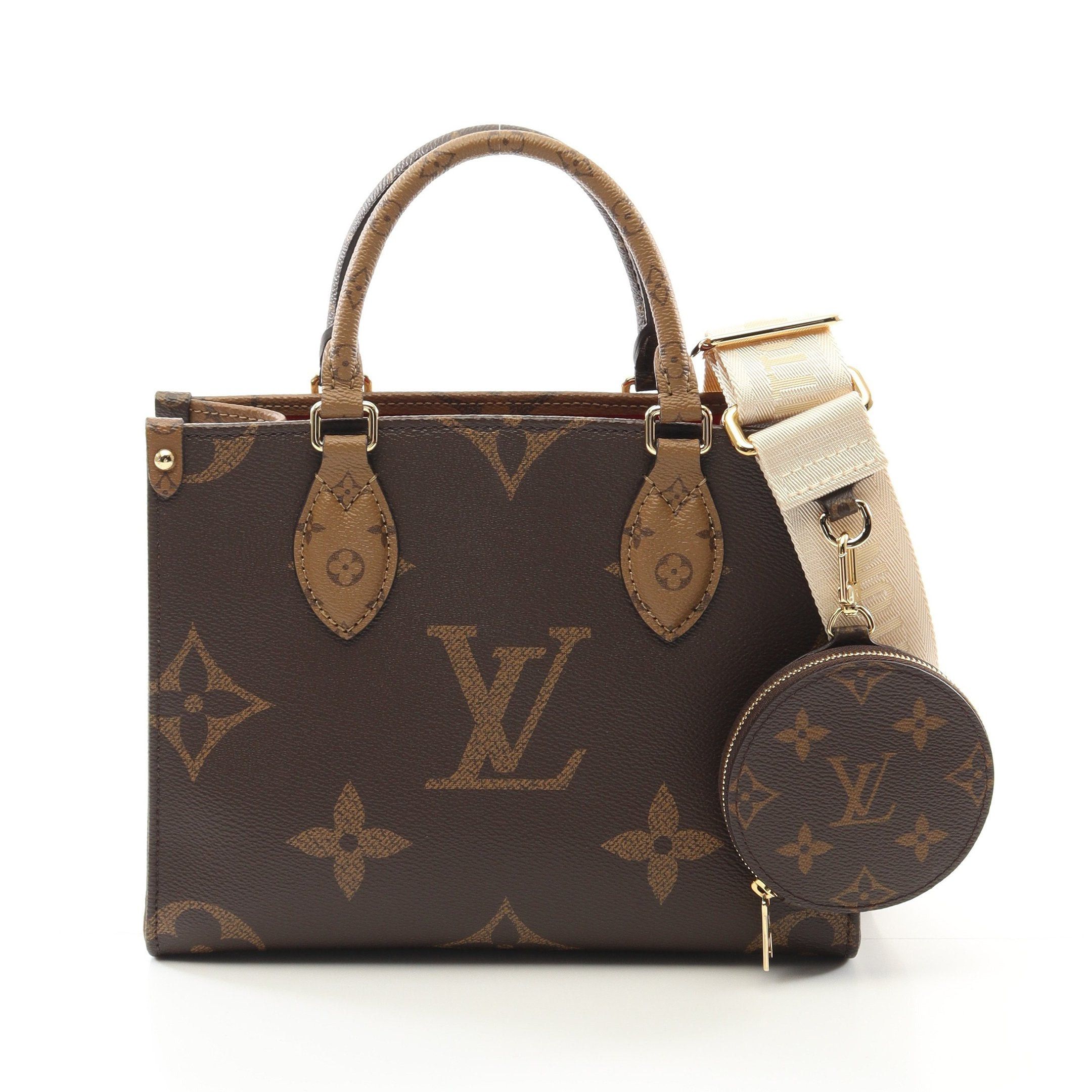 Louis Vuitton Louis Vuitton On-The-Go Pm Monogram Reverse Handbag Brown Beige Size ONE SIZE - 1 Thumbnail