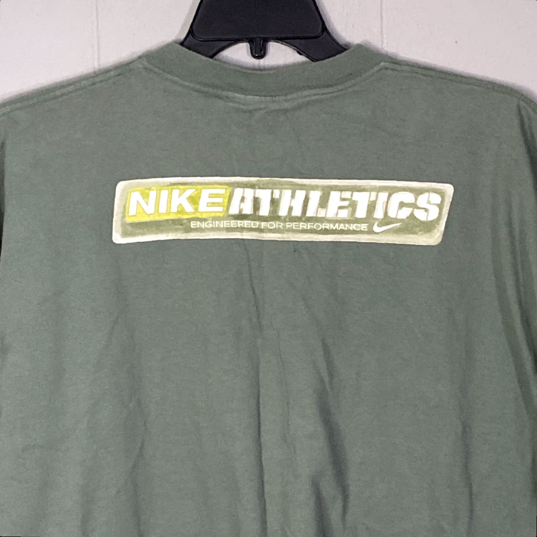 Nike VINTAGE Nike T Shirt Mens 2XL White Tag Athletics XXL Faded Green 26x31 Size US XXL / EU 58 / 5 - 3 Thumbnail