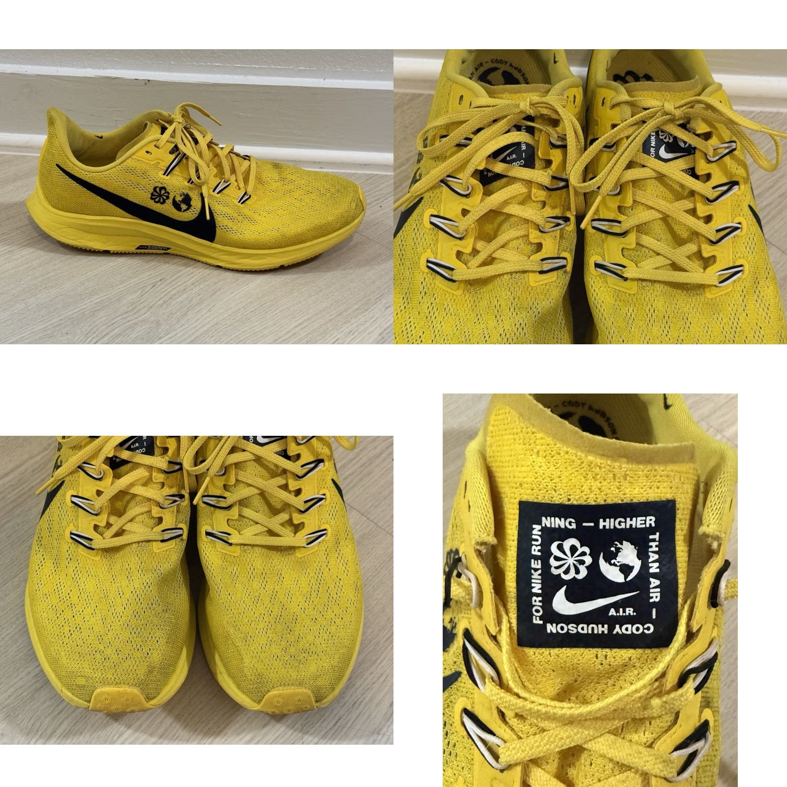 Nike Nike Air Zoom Pegasus 36 Cody Hudson x Chrome Yellow - Size 11 Men Sneakers Size US 11 / EU 44 - 8 Thumbnail