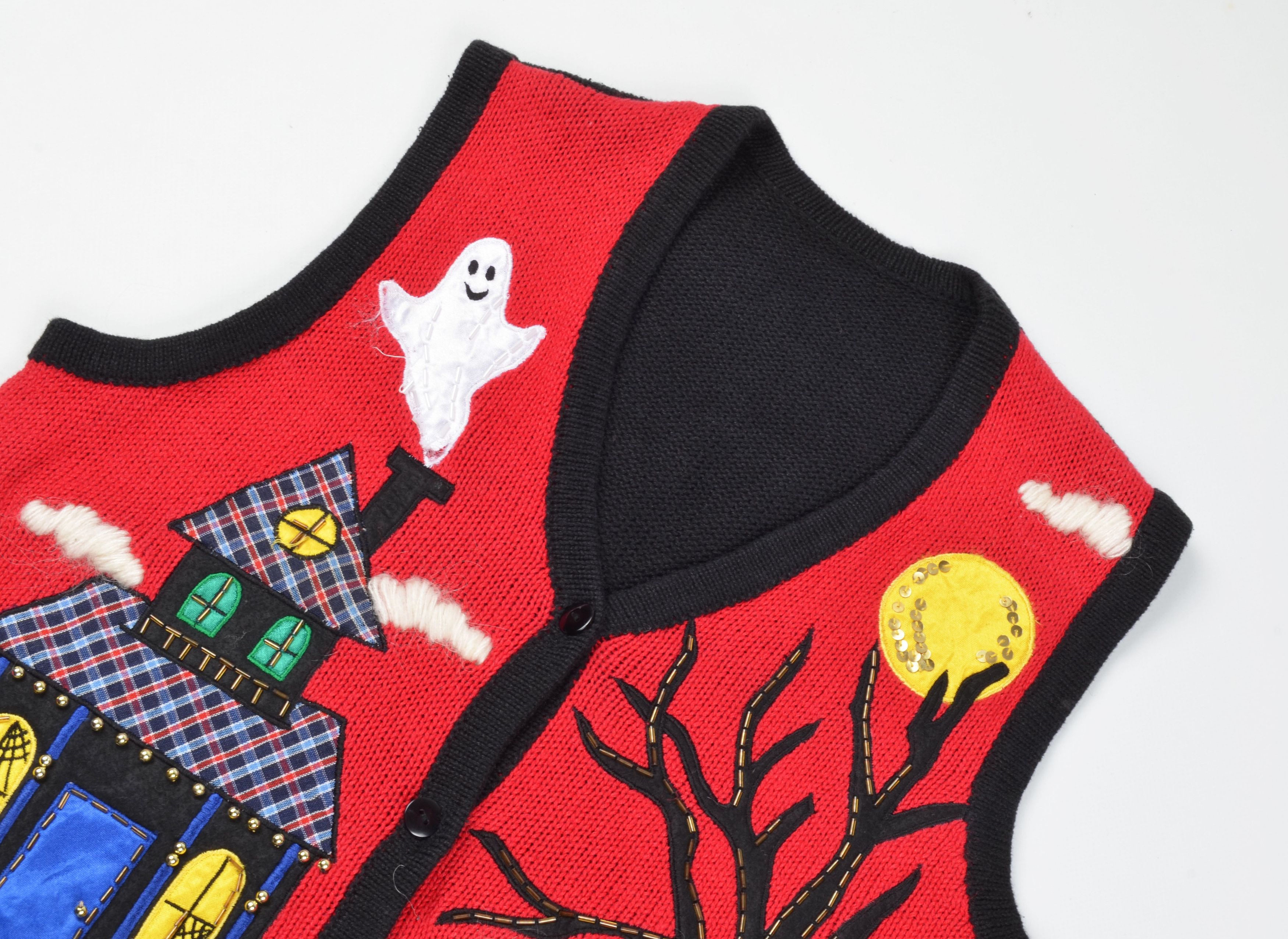 Handmade Vintage 90's Unisex Handmade Halloween Funky Vest Size ONE SIZE - 2 Thumbnail