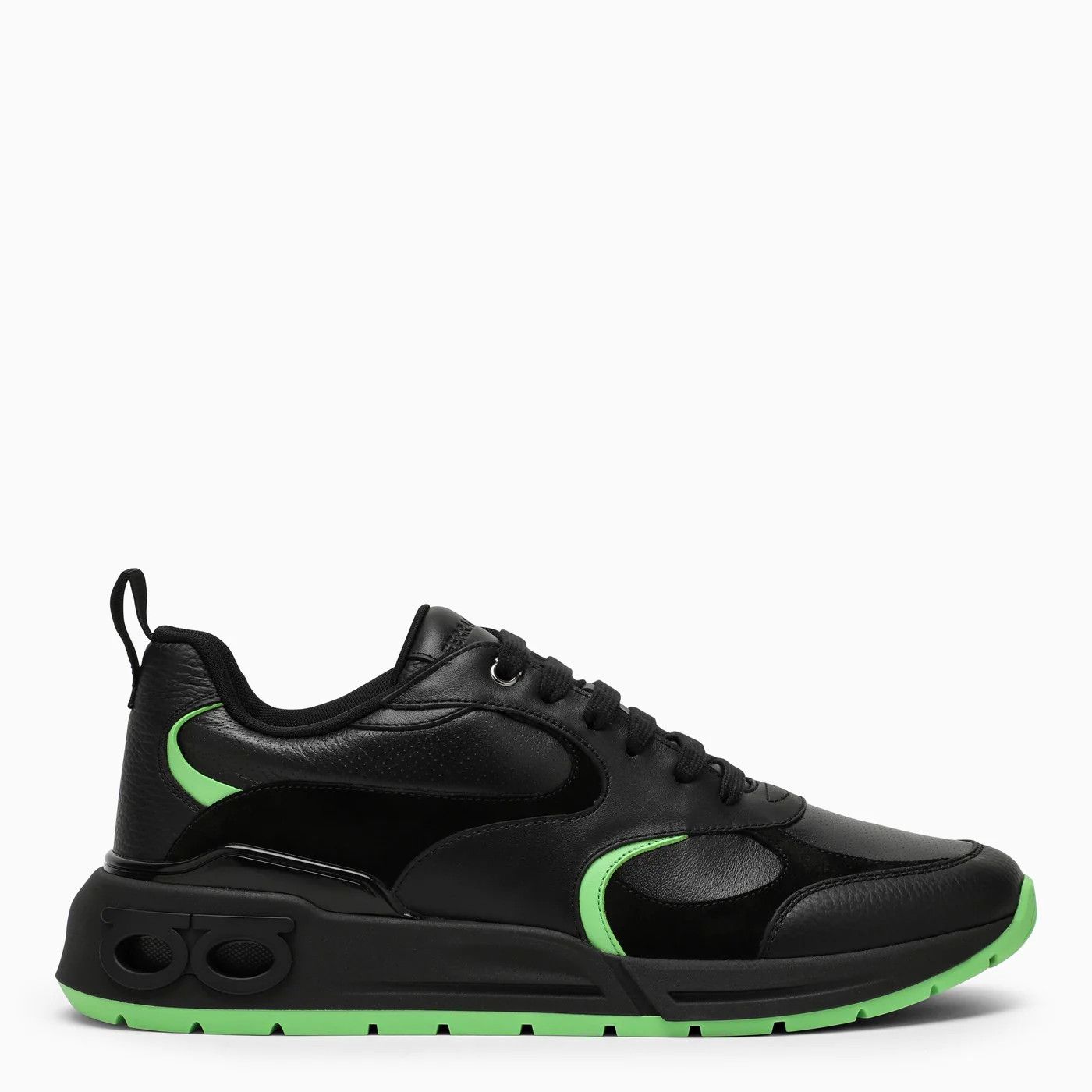 Salvatore Ferragamo o1s1rm0924 Cosimina Low-Top Sneaker in Black Size US 12.5 / EU 45-46 - 1 Thumbnail