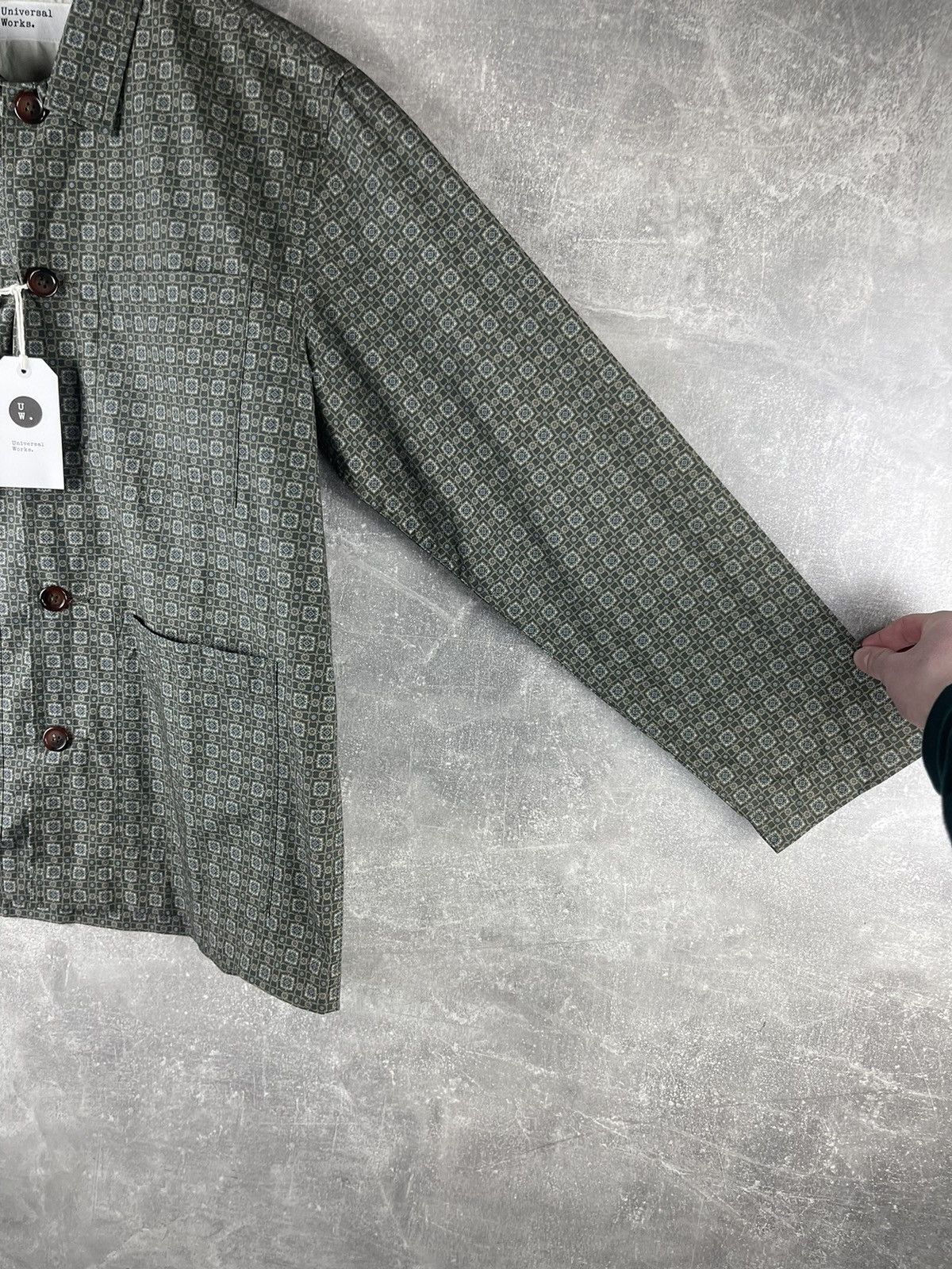 Universal Works Universal Works NWT Patterned Cotton Pocket Overshirt Jacket Size US S / EU 44-46 / 1 - 4 Thumbnail