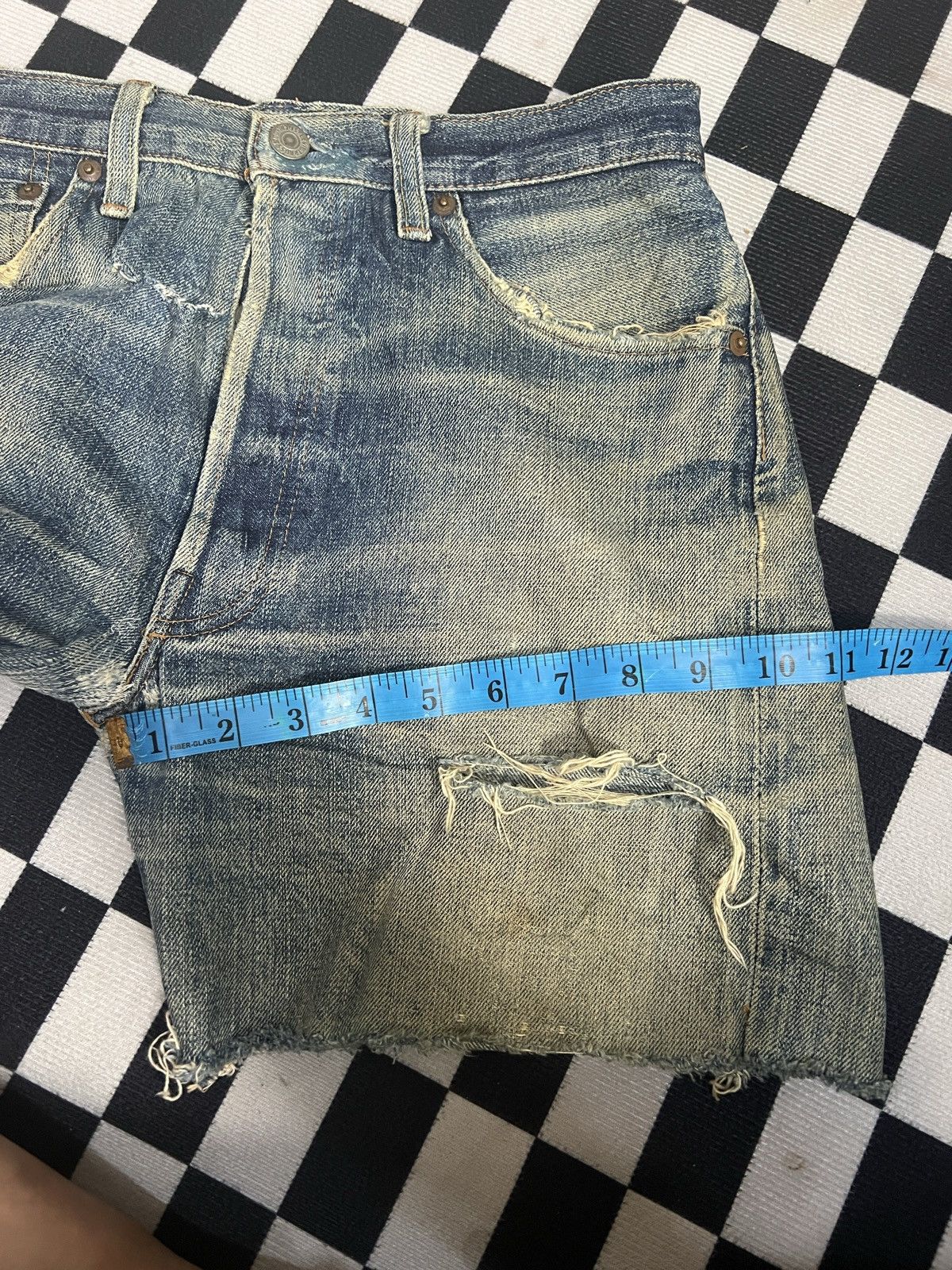 Levi's × Vintage Vintage Big E 90s Distressed Jeans Repro Japan Size US 30 / EU 46 - 9 Thumbnail