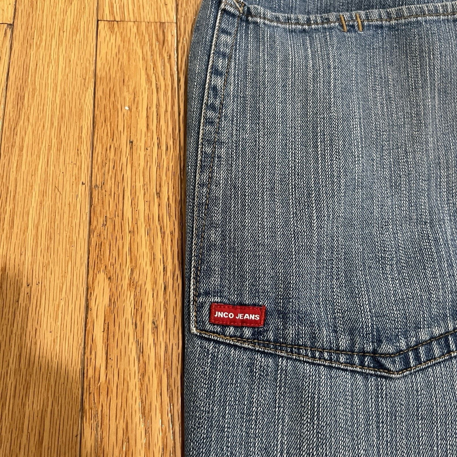 JNCO Vintage Y2K Jnco Jeans Crown Design Baggy Y2K Distressed Size US 31 - 12 Thumbnail