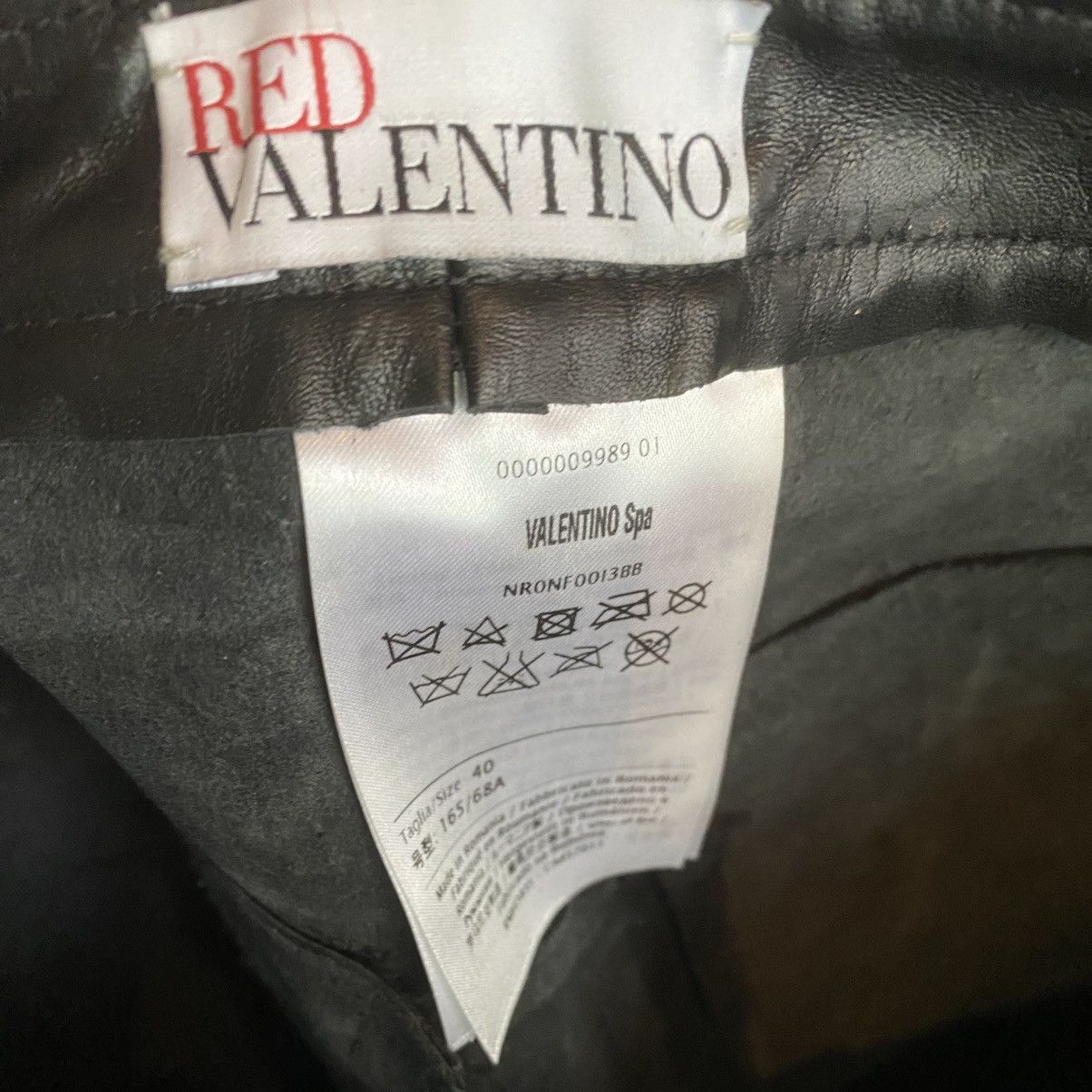 Valentino Valentino Painted Leather Biker Pants Size 28" / US 6 / IT 42 - 5 Thumbnail