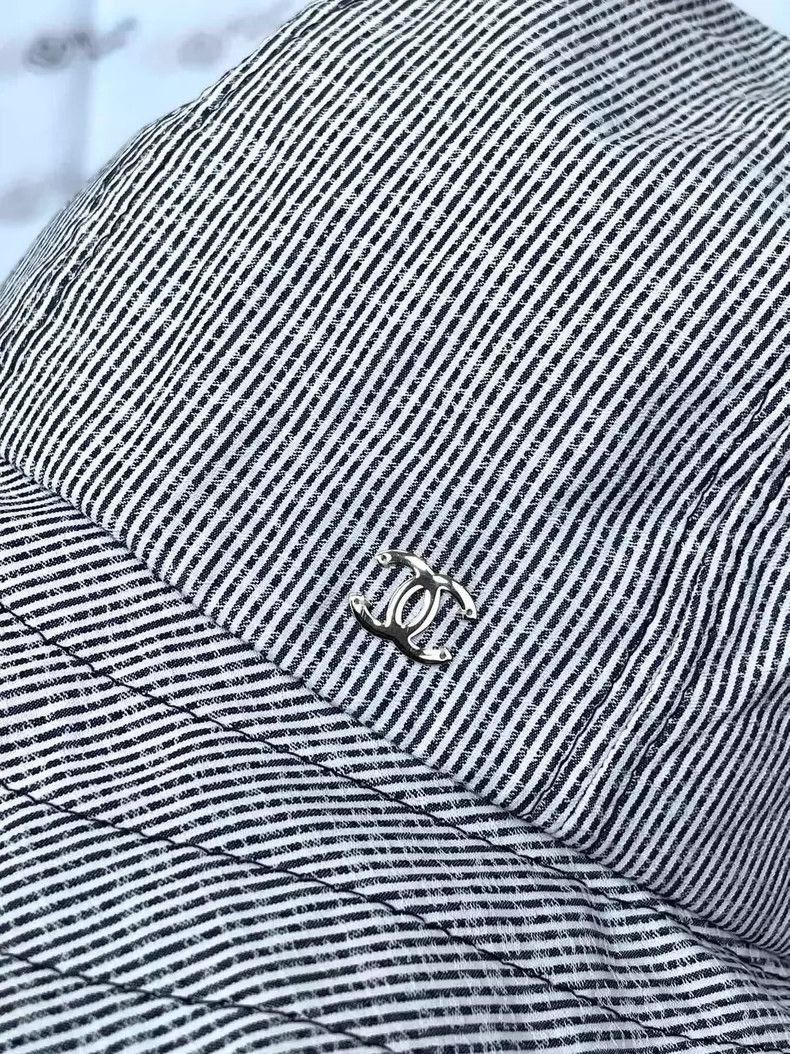 Chanel Chanel Striped Sun Hat M Size -2505 Size ONE SIZE - 4 Thumbnail