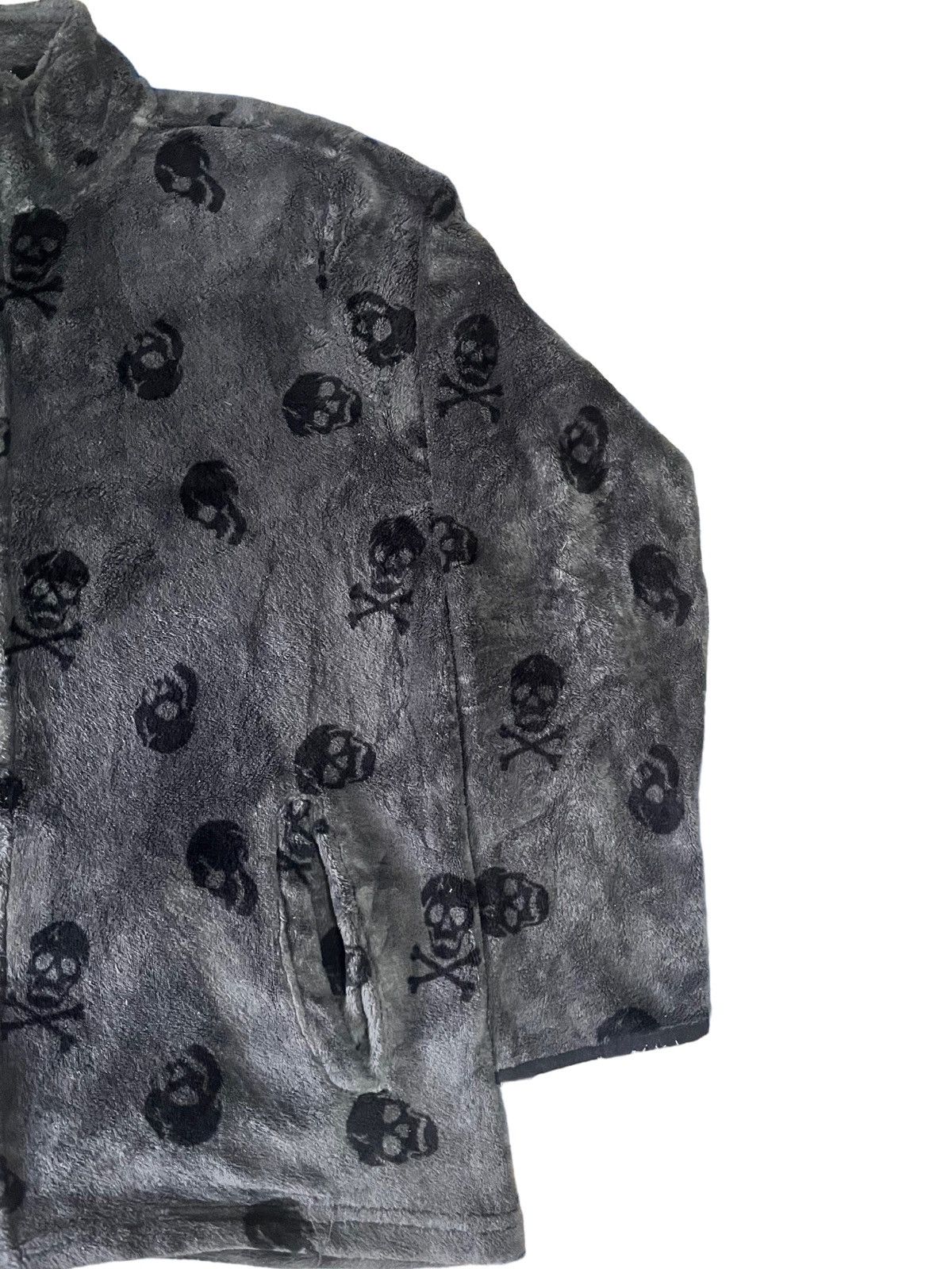 Japanese Brand Vintage Japanese Brand Fleece Skull Jacket Size US XL / EU 56 / 4 - 3 Thumbnail
