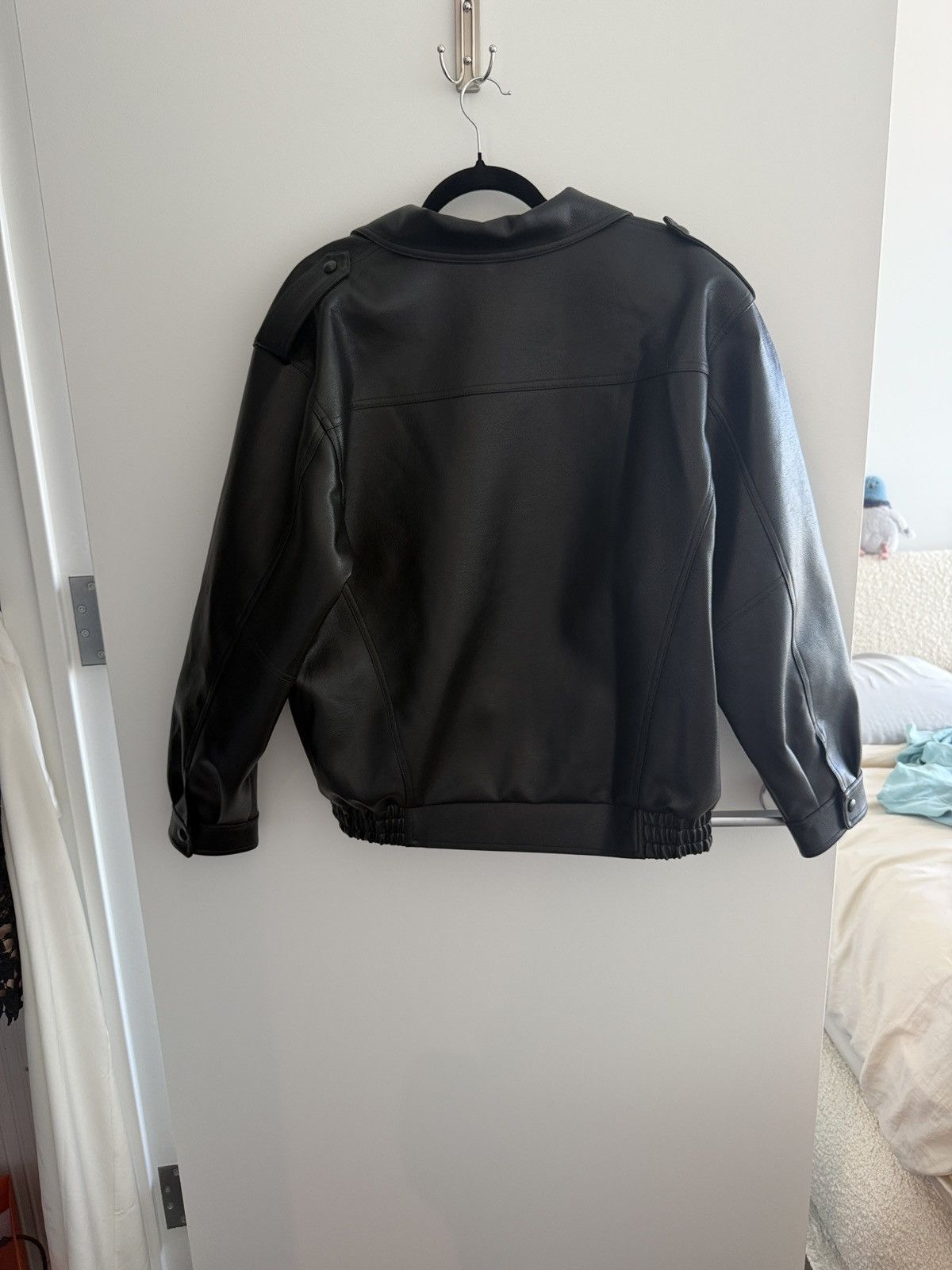 Other Black Women Leather Jacket Size S / US 4 / IT 40 - 4 Thumbnail