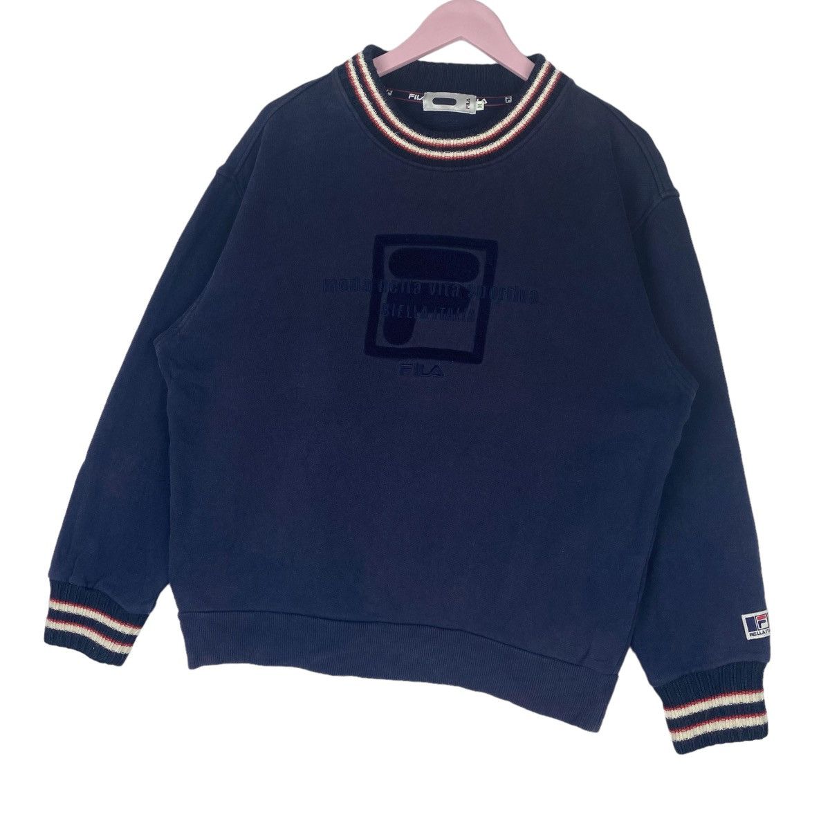 Fila Fila Big Logo Sweatshirt Crewneck Pullover Jumper Size US M / EU 48-50 / 2 - 3 Thumbnail
