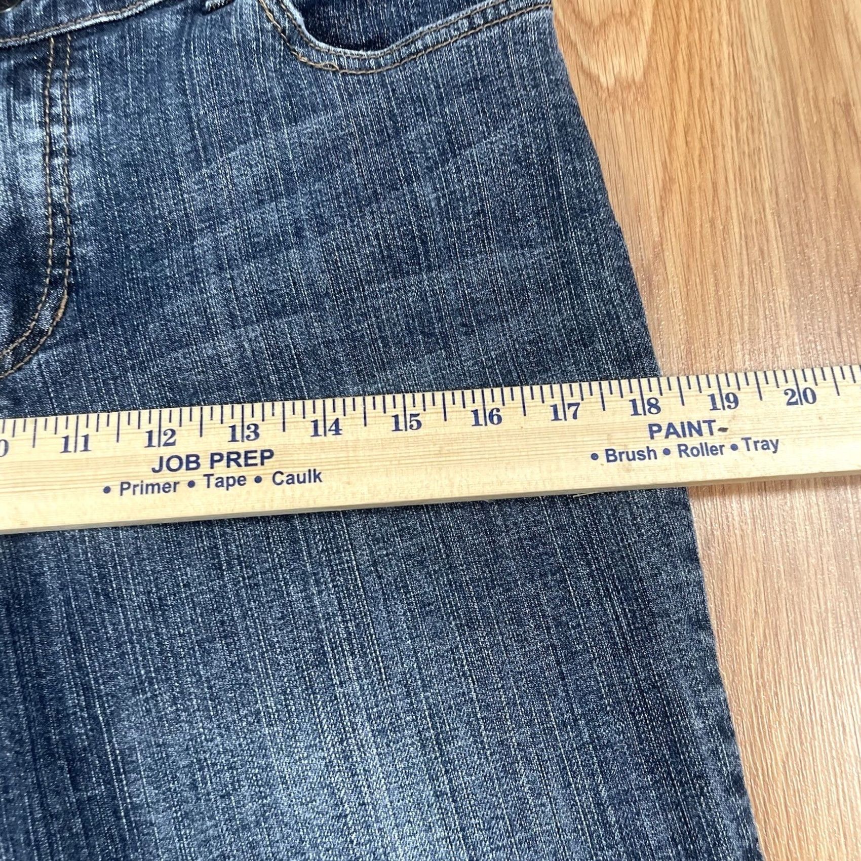 Denime Chico’s Jeans Womens 1.5 Reg Straight Leg Mid Rise Stretch Blue Denim Pants Size 26" / US 2 / IT 38 - 6 Thumbnail