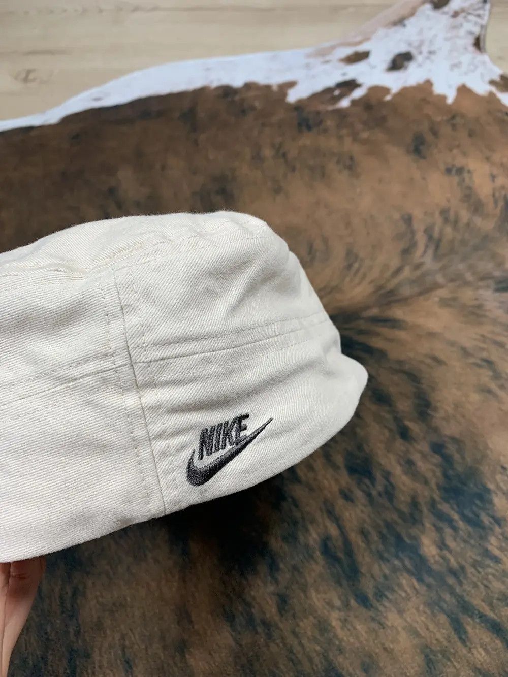 Nike × Vintage Vintage 00s Nike Beige Hat Cap S/M Hype Streetwear Rare Size ONE SIZE - 2 Thumbnail