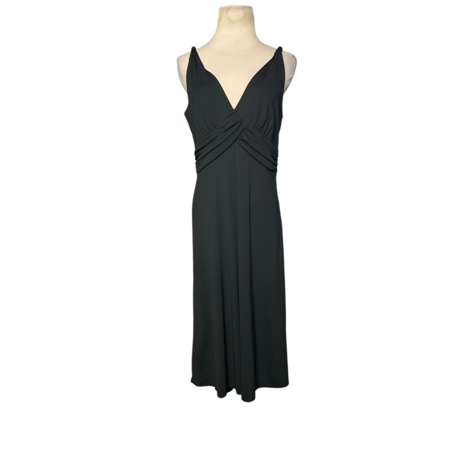 Loft Loft black sleeveless twisted straps midi dress size 8 Size M / US 6-8 / IT 42-44 - 7 Thumbnail