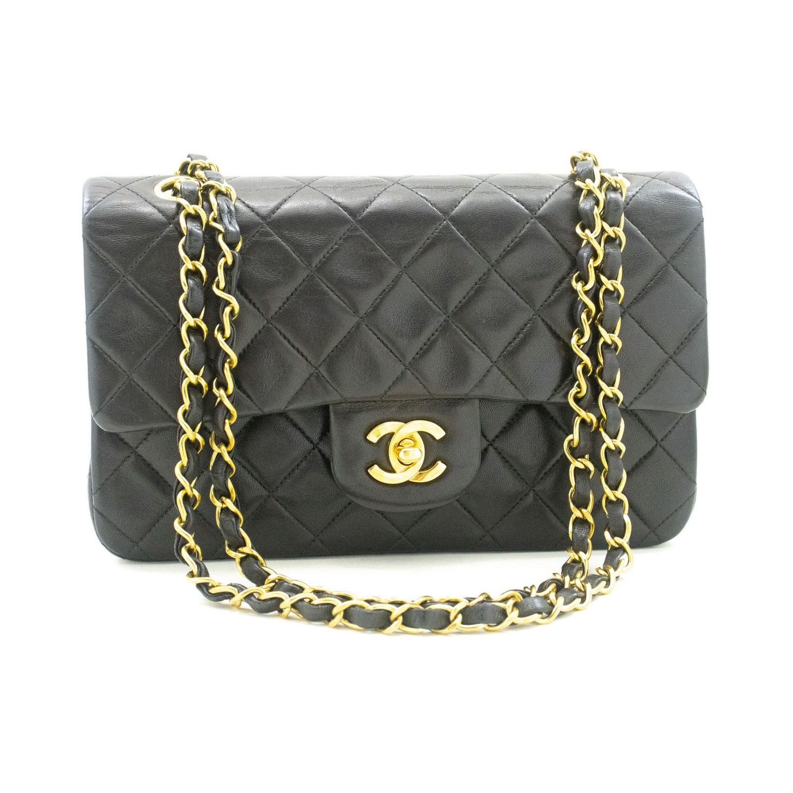 Chanel Black Leather Timeless 23