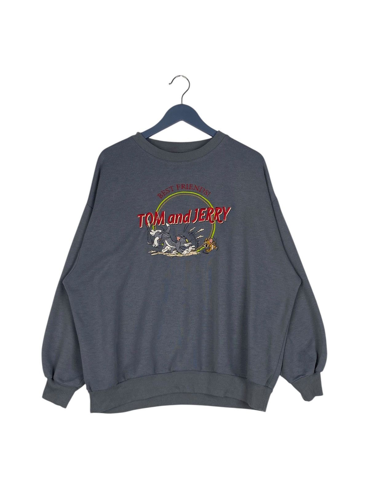 Vintage Vintage Tom&Jerry Full Print Crewneck Sweatshirt Gray Size M / US 6-8 / IT 42-44 - 1 Thumbnail