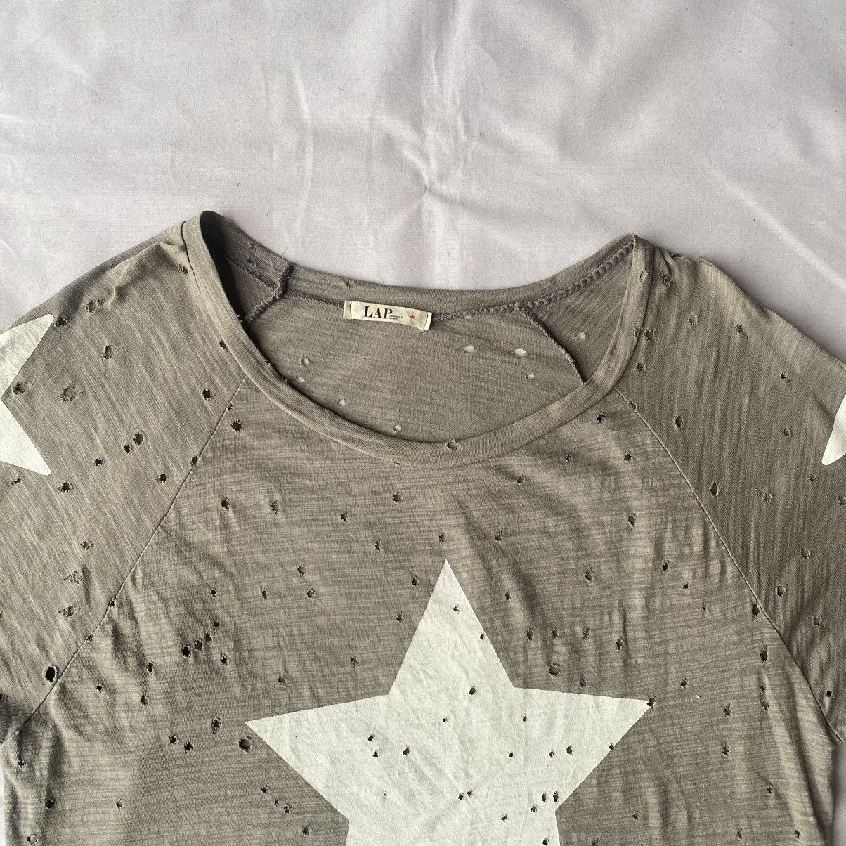 If Six Was Nine × Japanese Brand Y2K Distressed Star Print Vintage Punk Grunge Aesthetic Tees Size US M / EU 48-50 / 2 - 5 Thumbnail