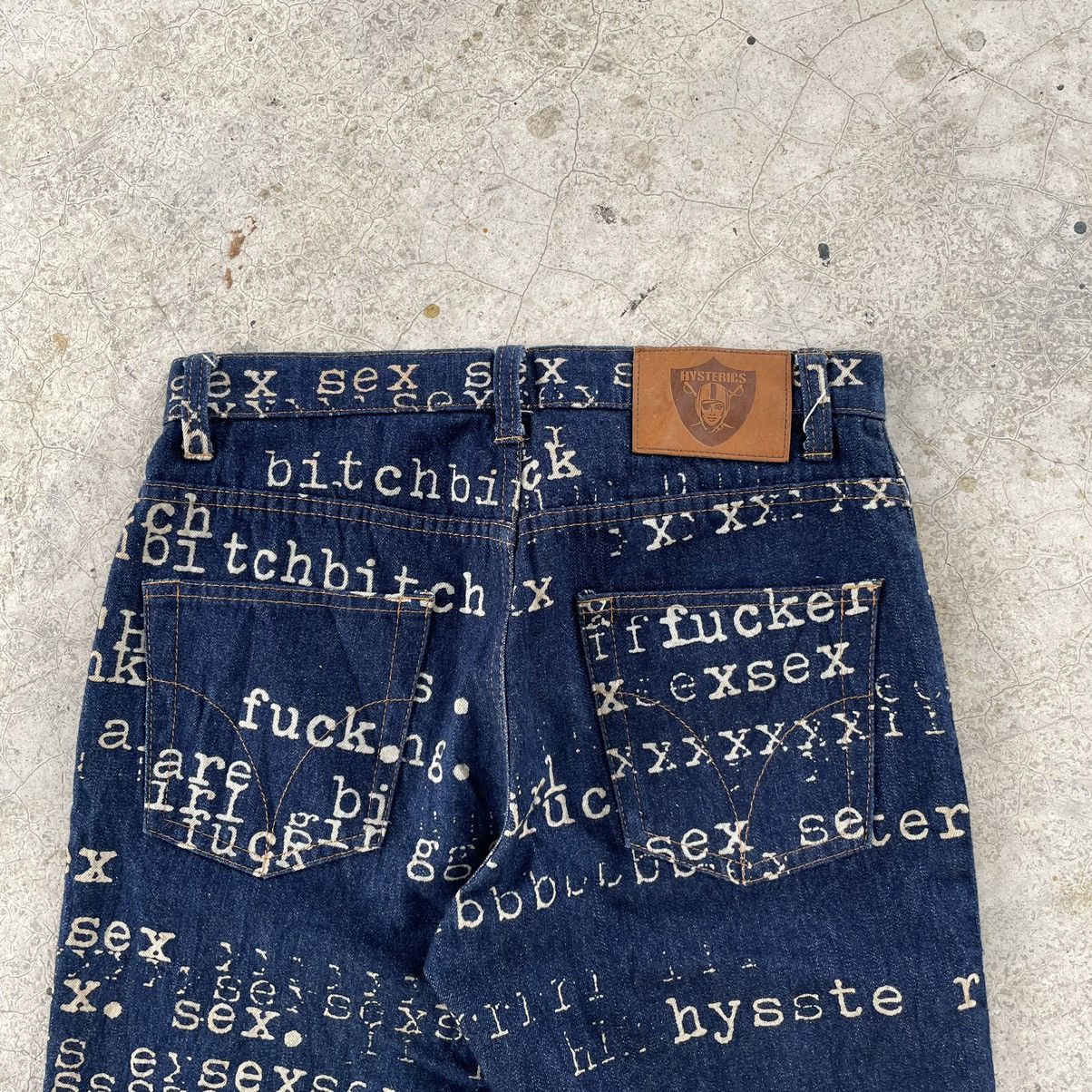 Hysteric Glamour Vintage Hysterics Glamour Porn Sex Bitch AOP Punk Flare Size US 28 / EU 44 - 4 Thumbnail